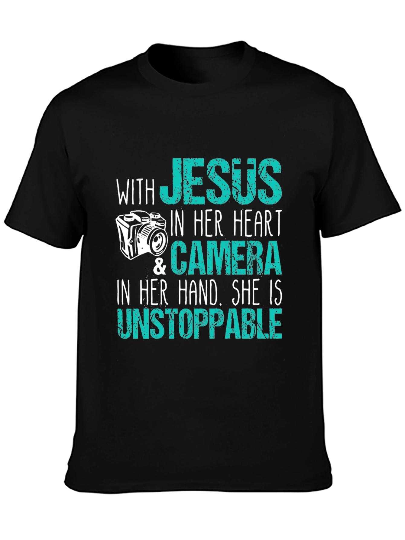 Jesus Camera T-Shirt - Faith & Photography