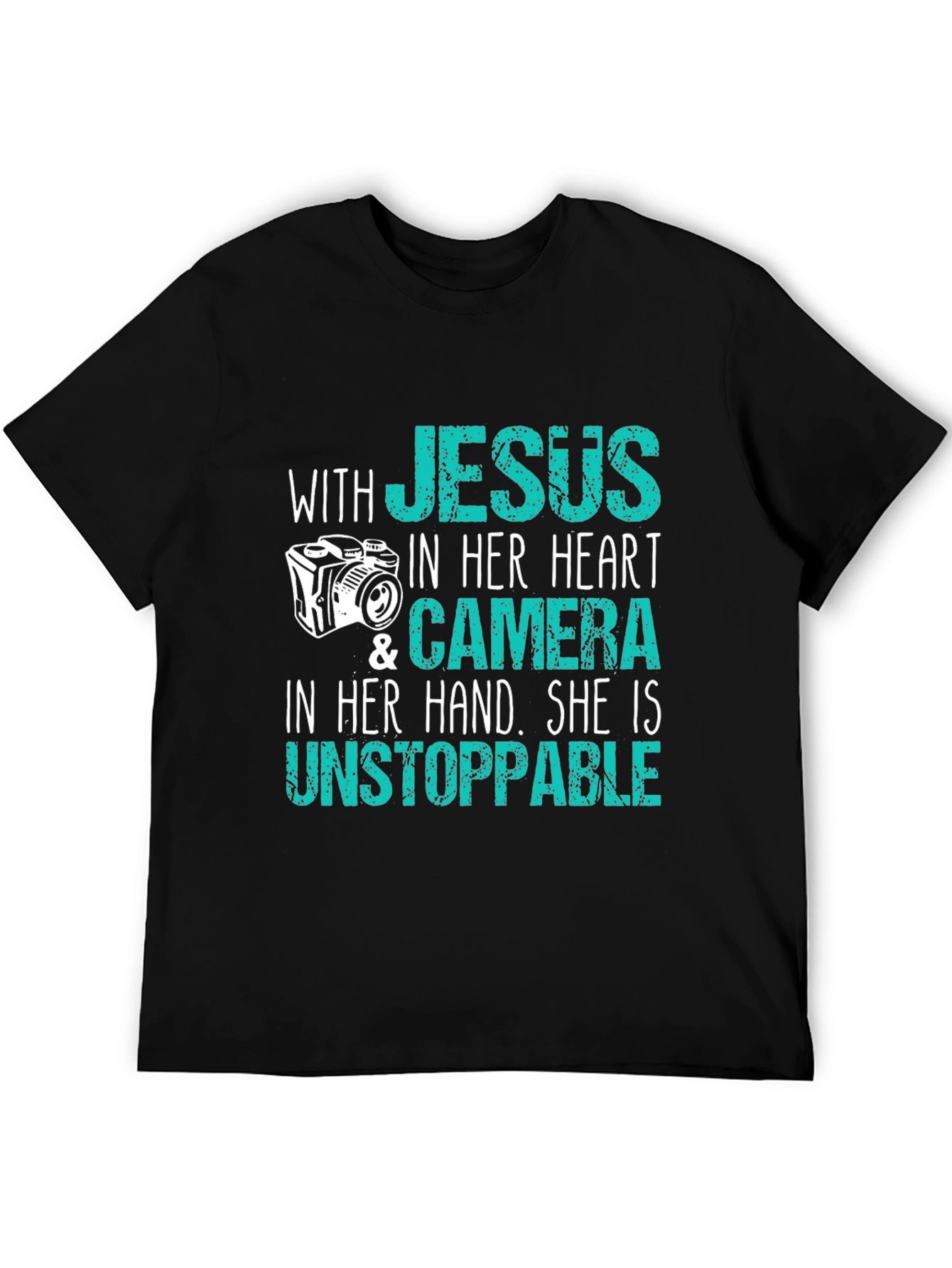 Jesus Camera T-Shirt - Faith & Photography