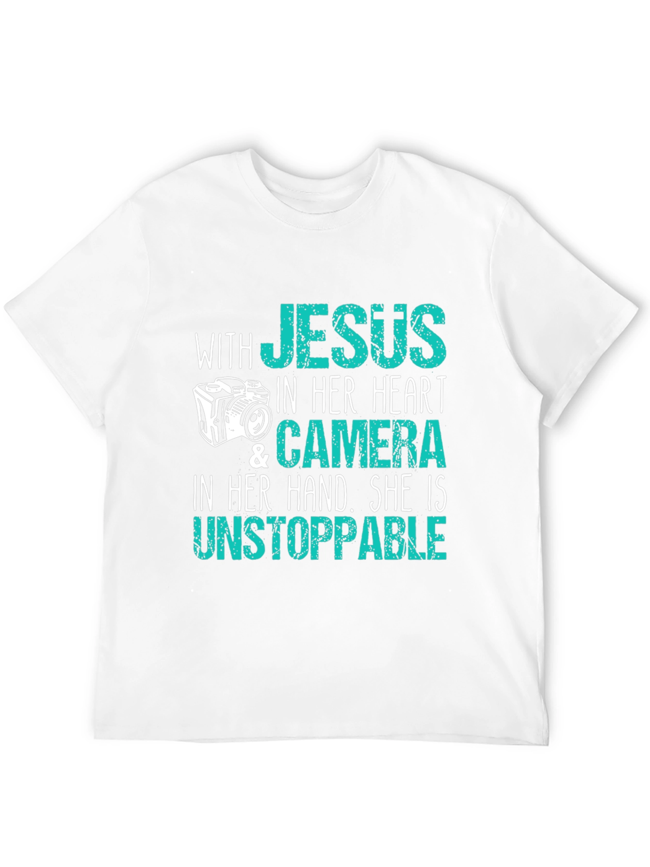 Jesus Camera T-Shirt - Faith & Photography