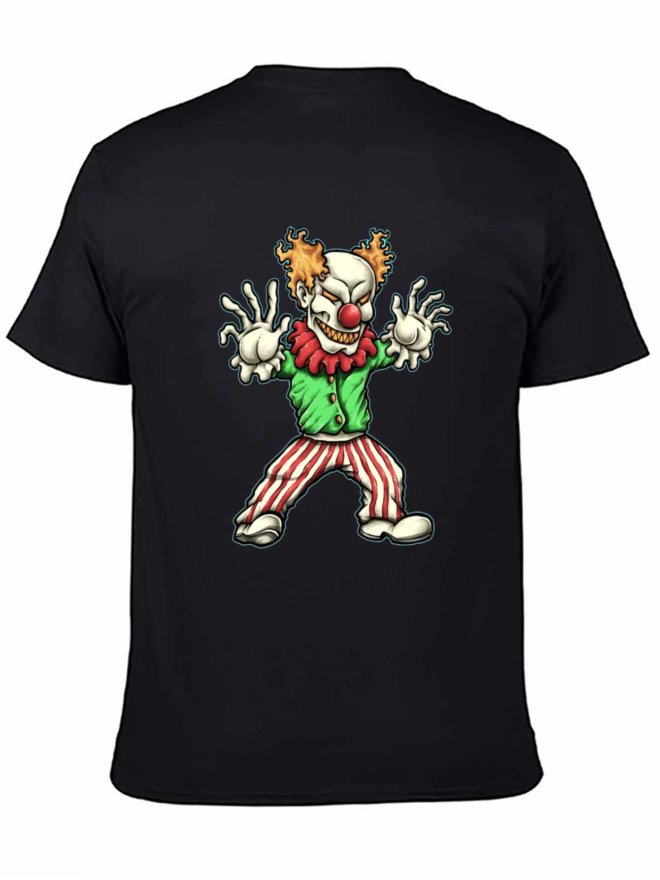Creepy Clown Graphic Tee - Halloween Costume Shirt