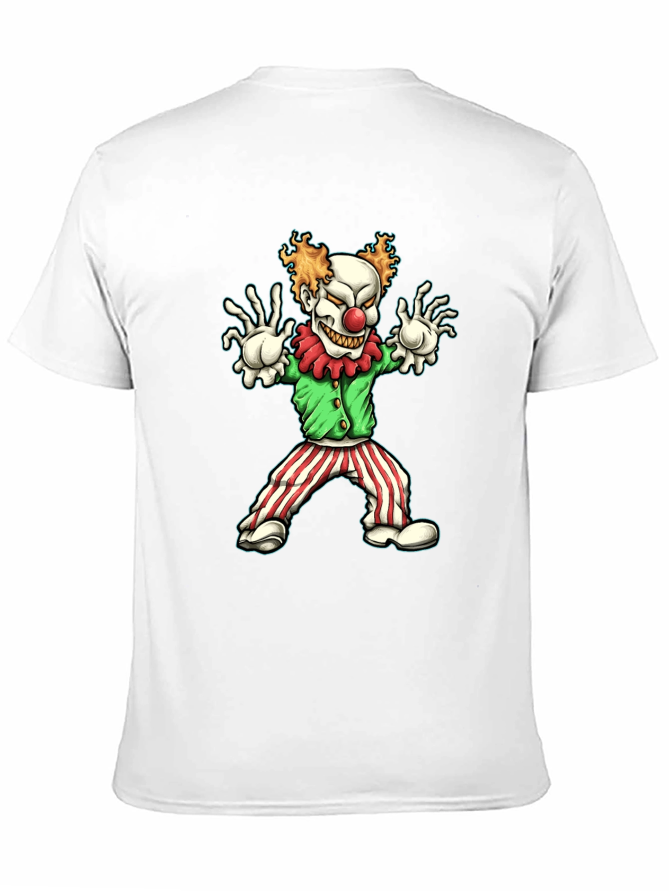 Creepy Clown Graphic Tee - Halloween Costume Shirt