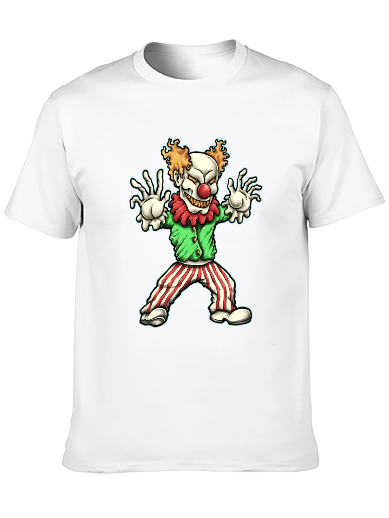 Creepy Clown Graphic Tee - Halloween Costume Shirt