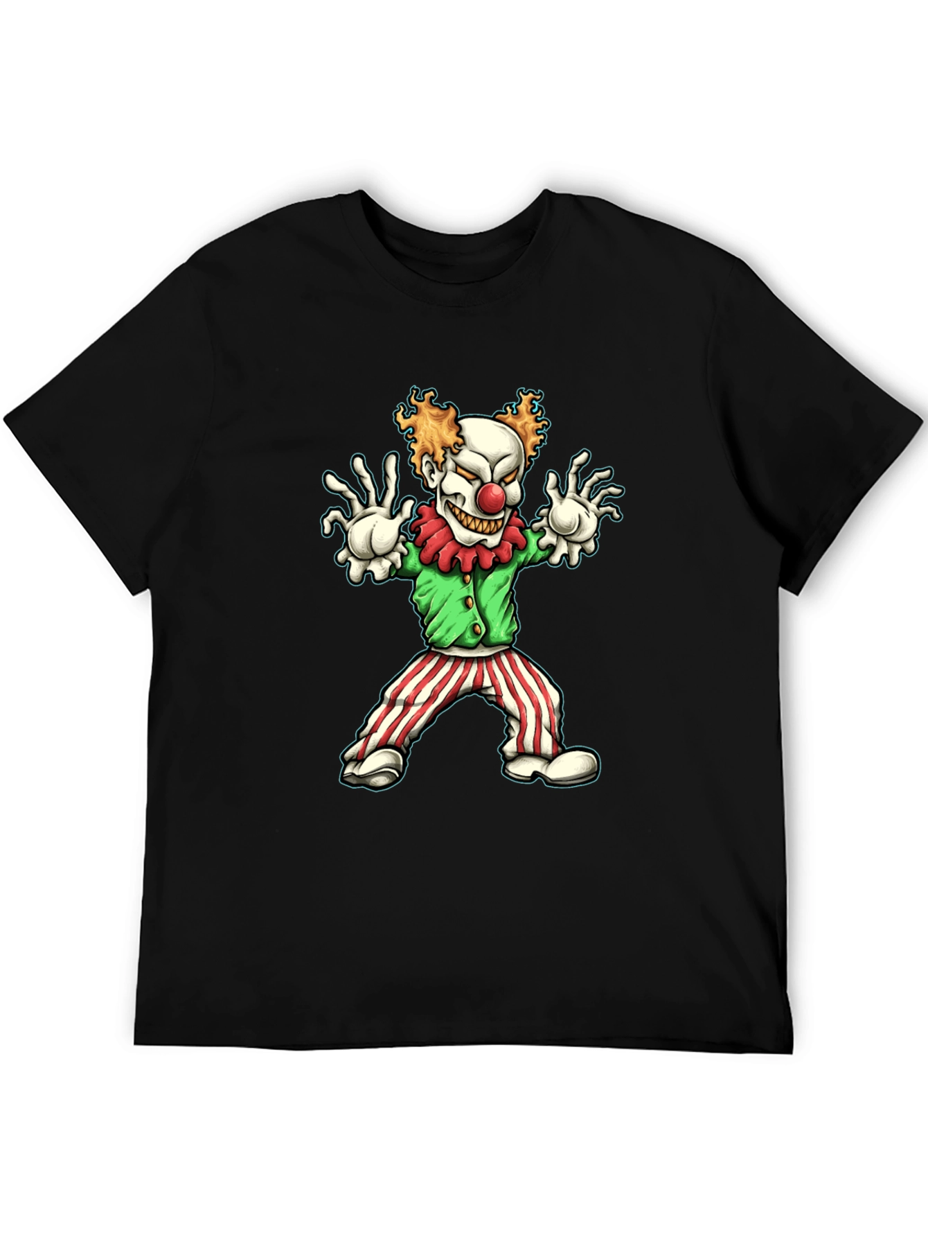 Creepy Clown Graphic Tee - Halloween Costume Shirt