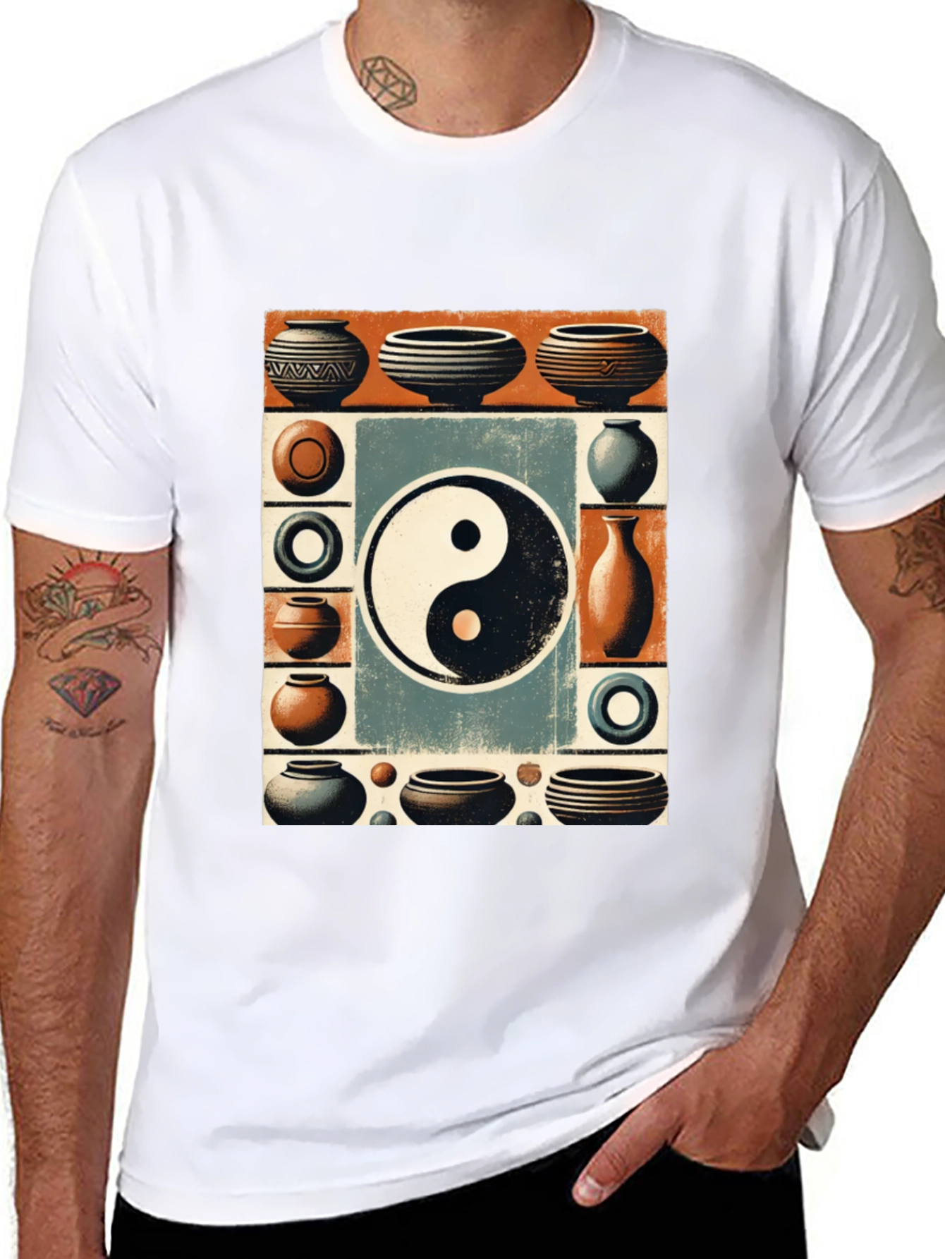 Yin Yang Pottery Art T-Shirt