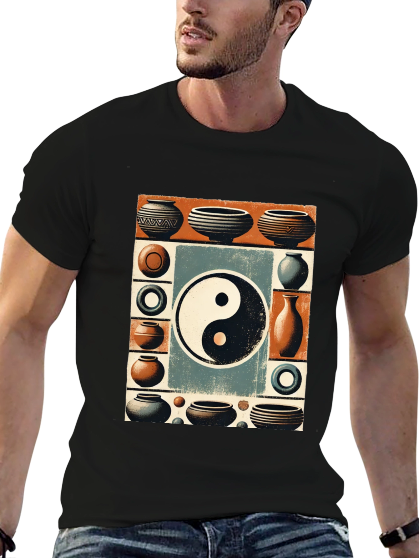 Yin Yang Pottery Art T-Shirt