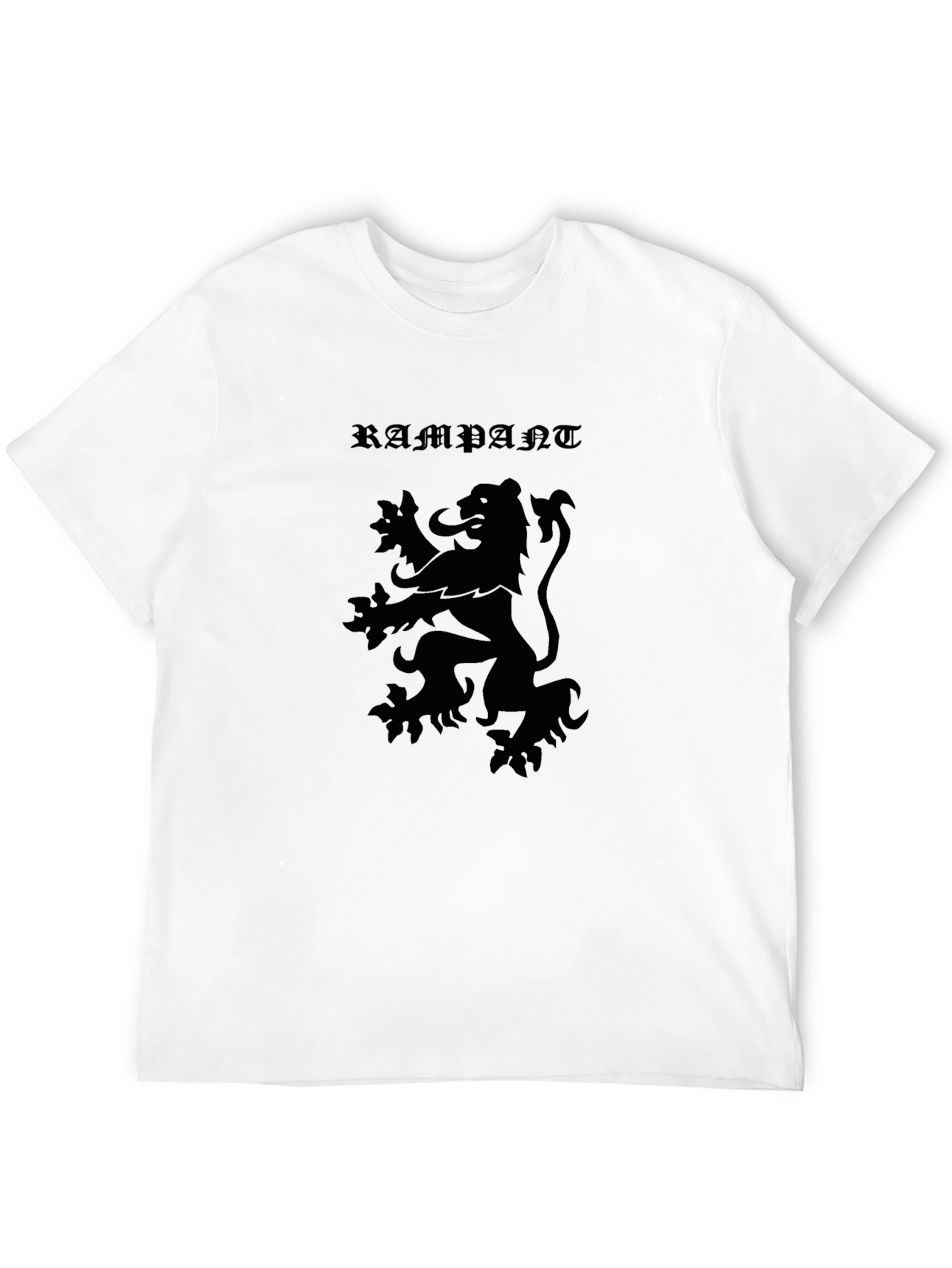 Rampant Lion Graphic Tee - Mens Black T-Shirt