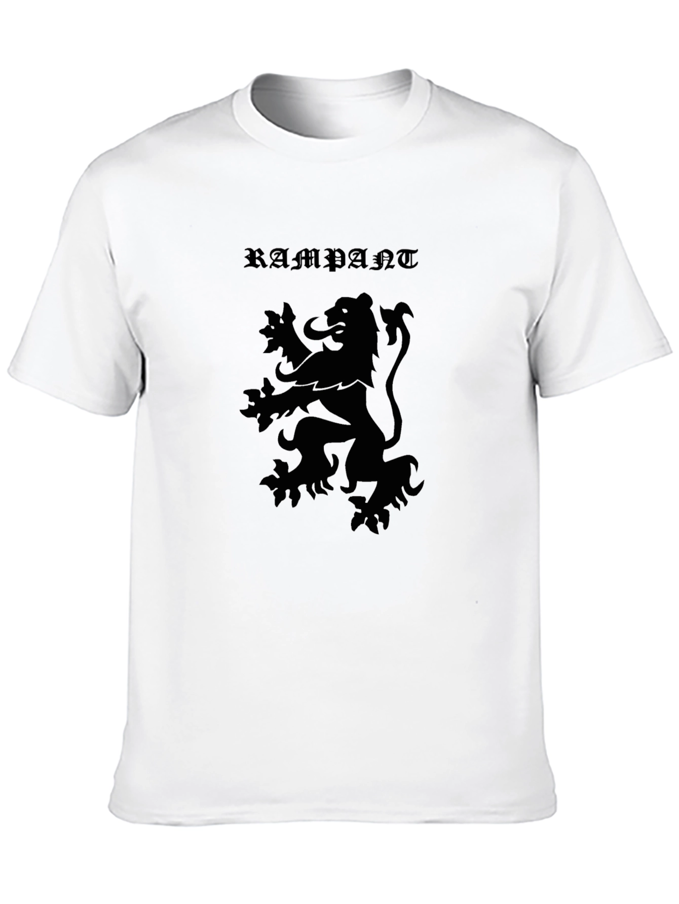 Rampant Lion Graphic Tee - Mens Black T-Shirt