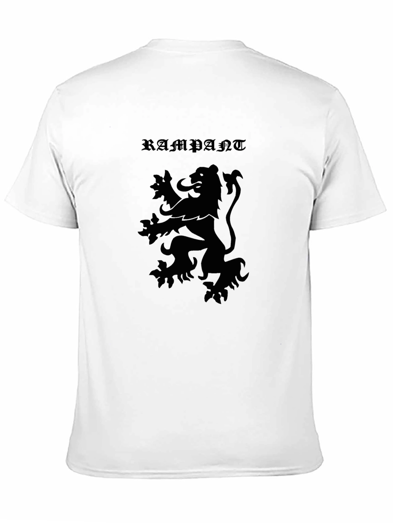 Rampant Lion Graphic Tee - Mens Black T-Shirt