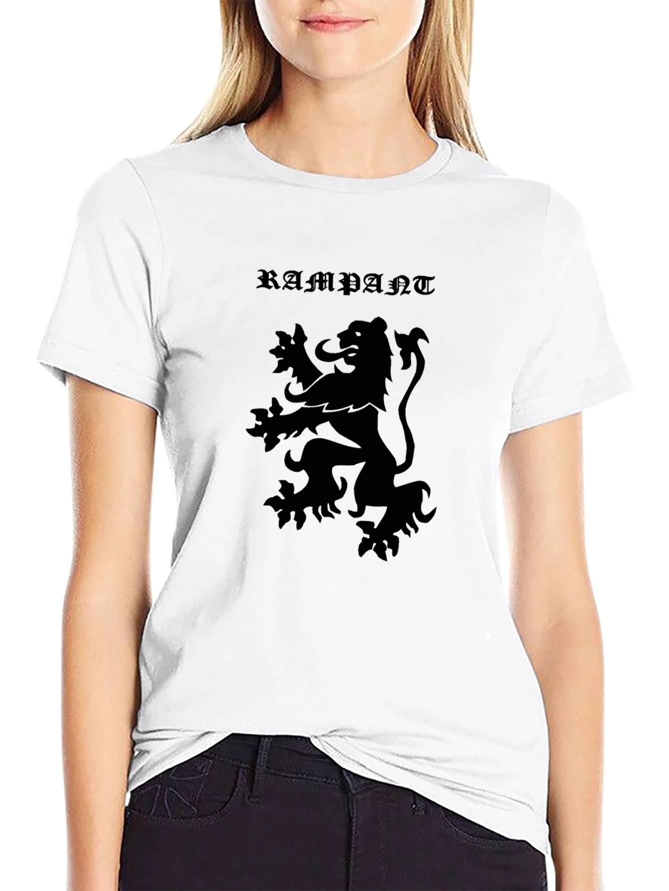 Rampant Lion Graphic Tee - Mens Black T-Shirt