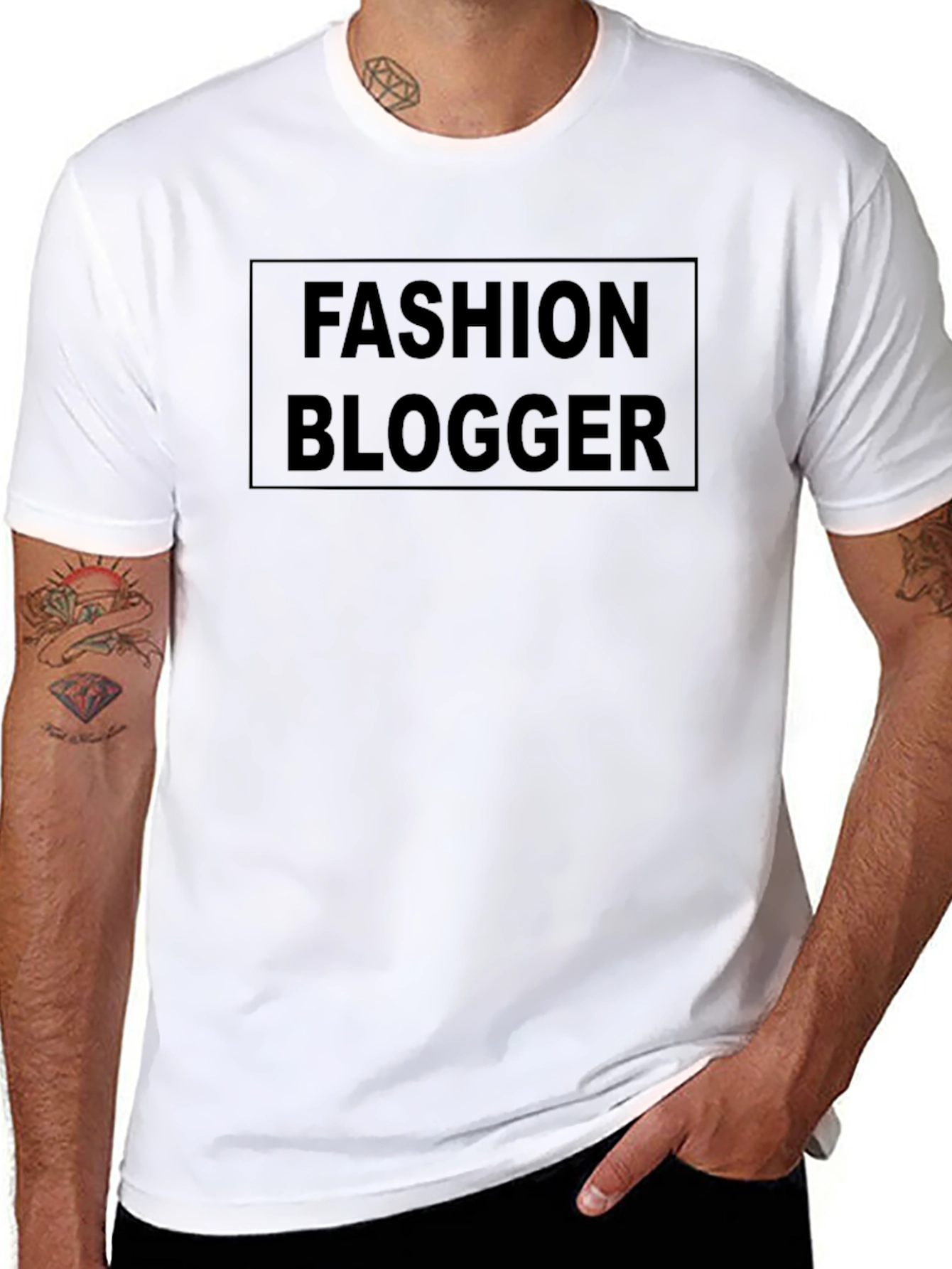 Fashion Blogger Black Graphic Tee