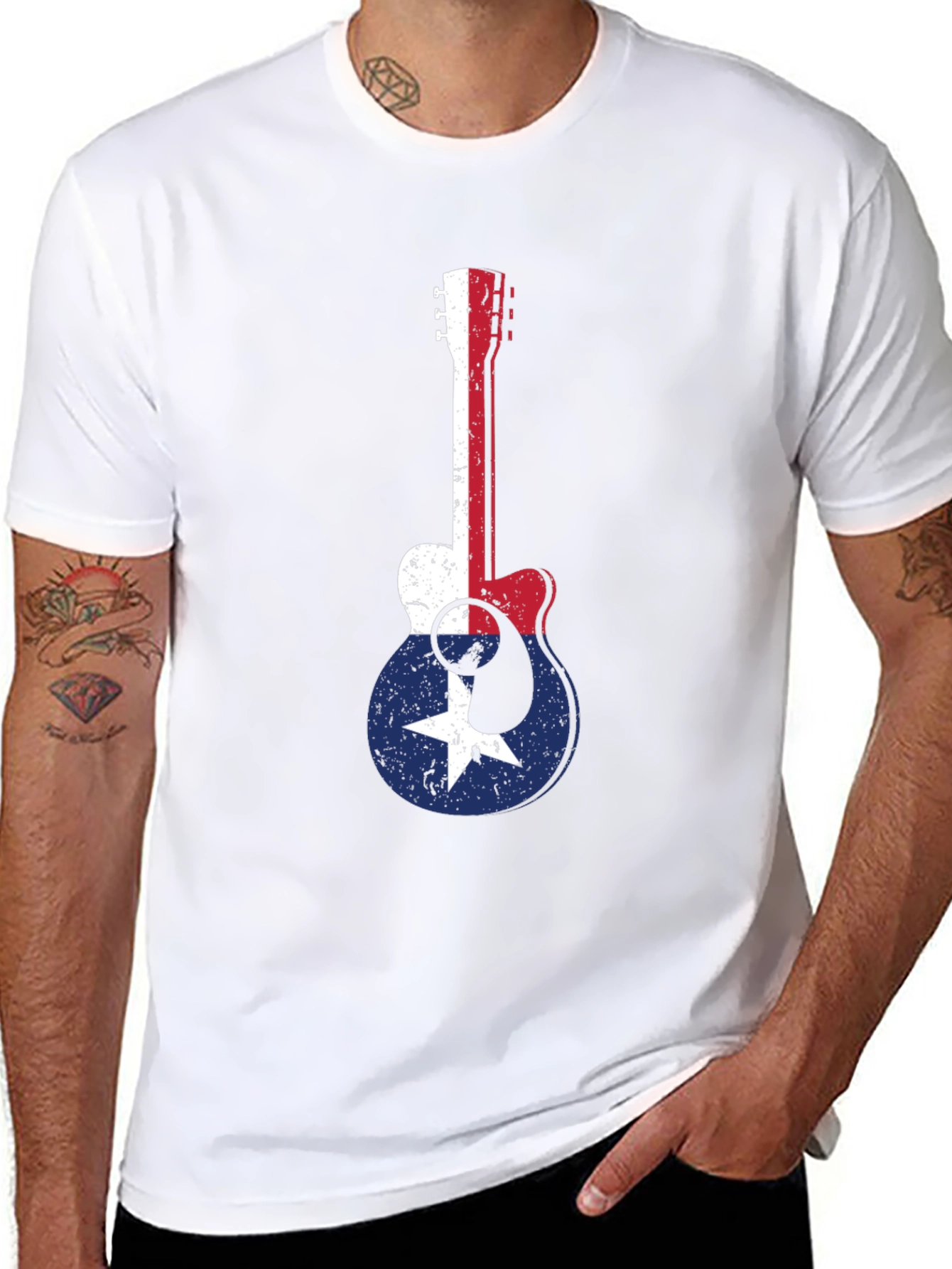 Guitar Texas Flag T-Shirt