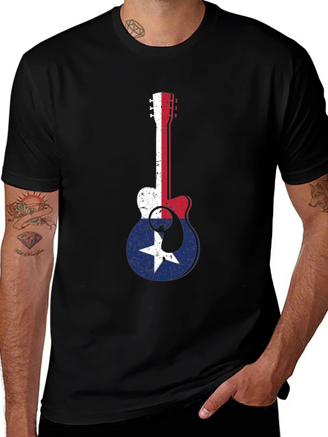 Guitar Texas Flag T-Shirt