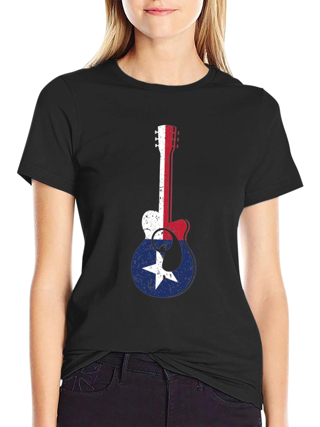 Guitar Texas Flag T-Shirt