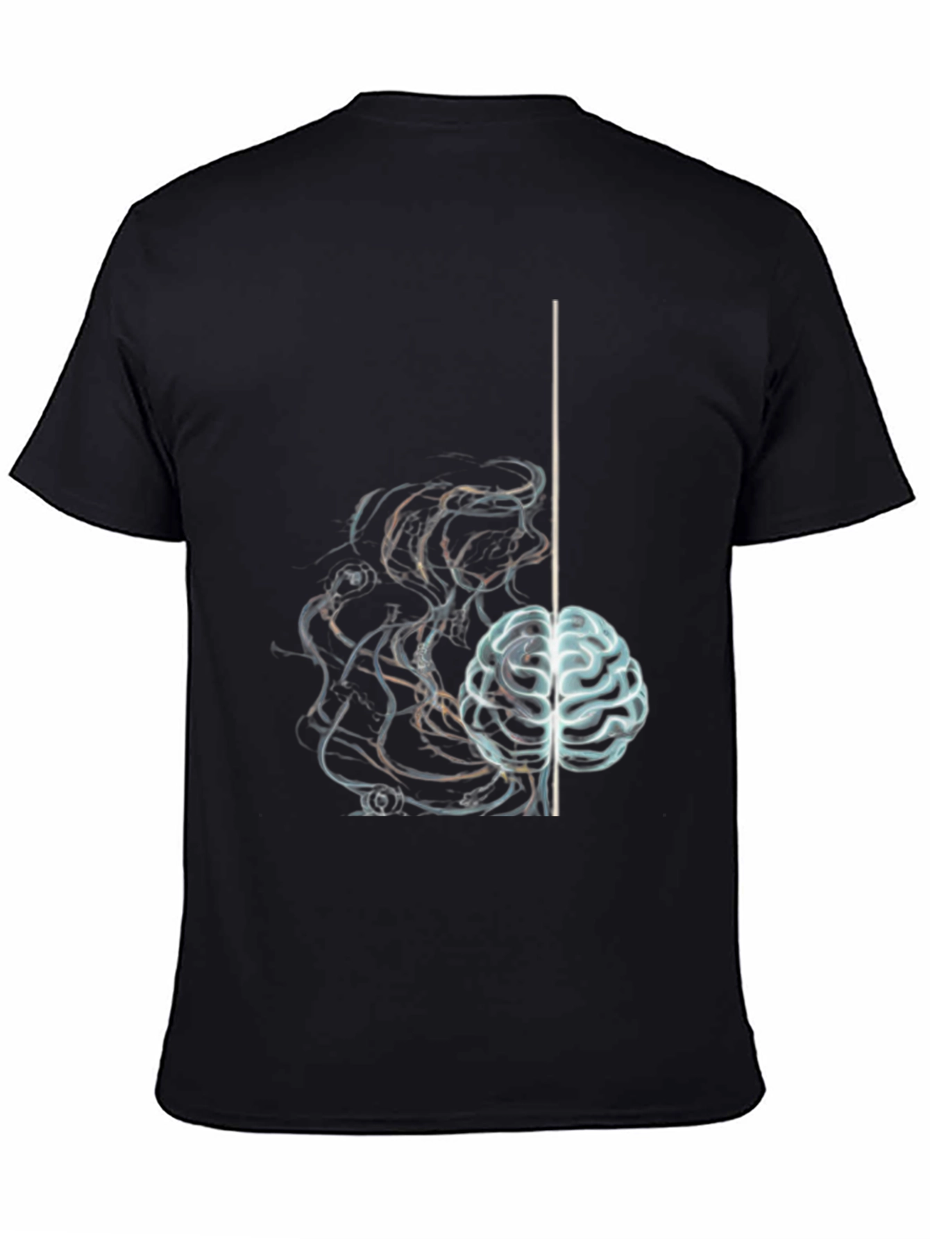 Brain Power Graphic T-Shirt - Black