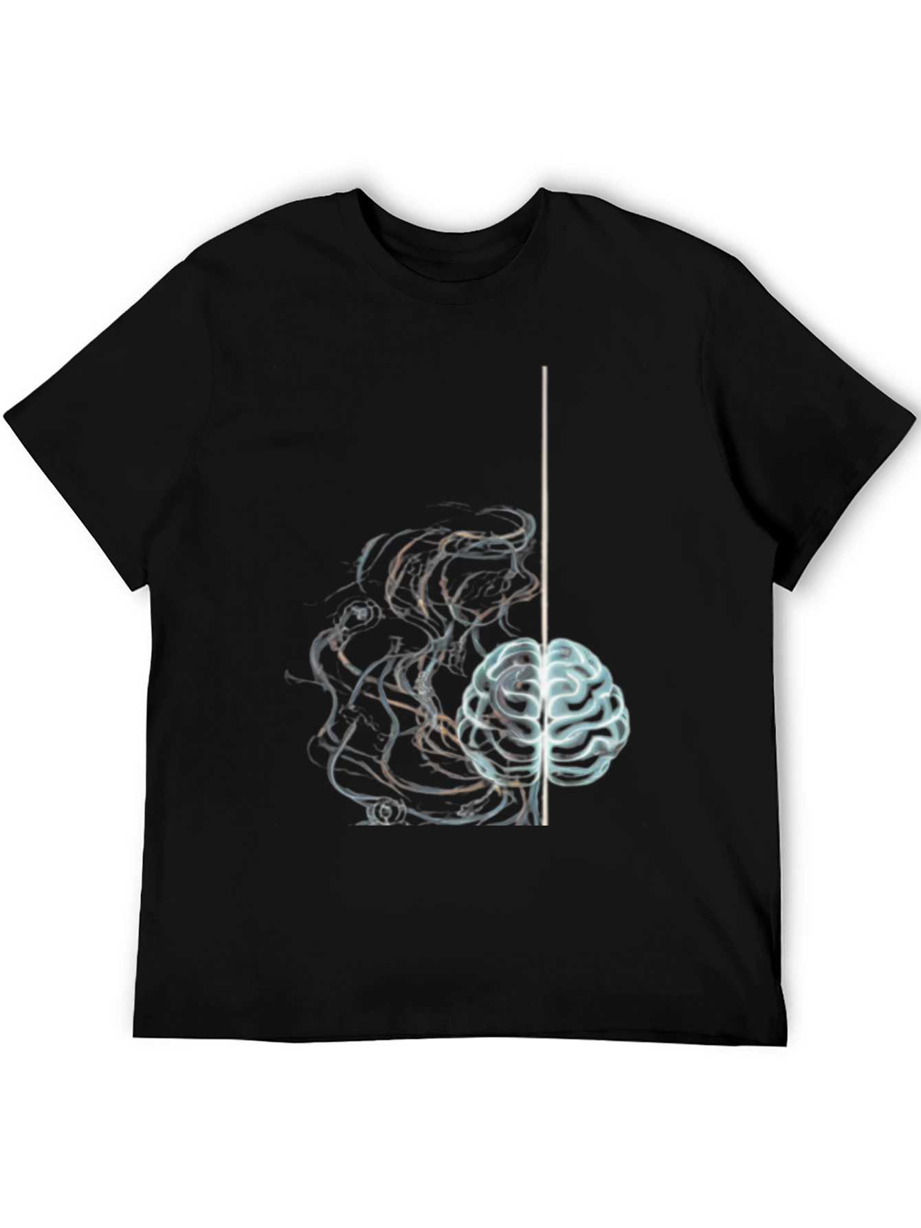 Brain Power Graphic T-Shirt - Black