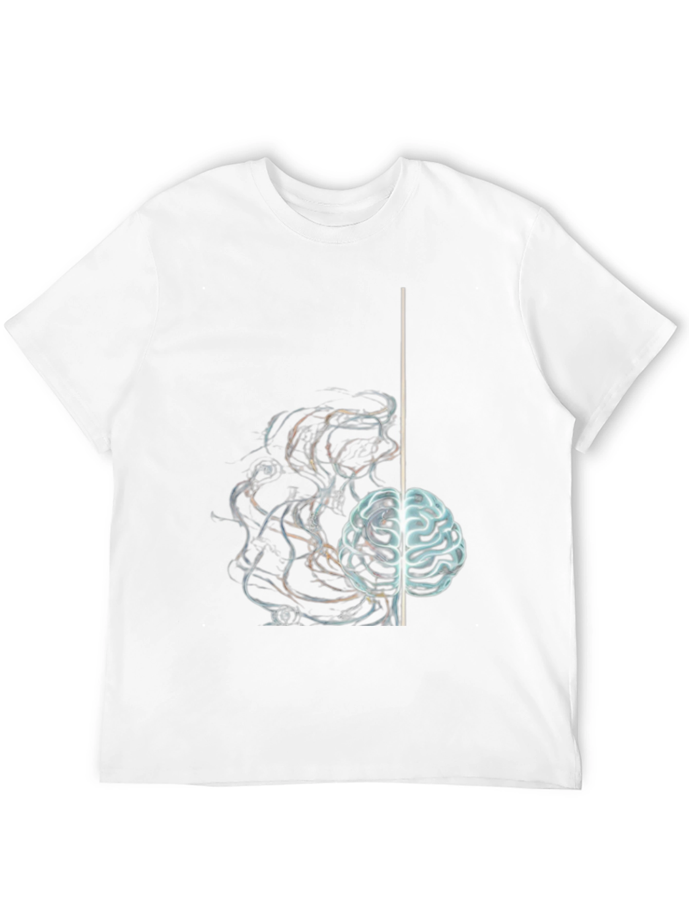 Brain Power Graphic T-Shirt - Black