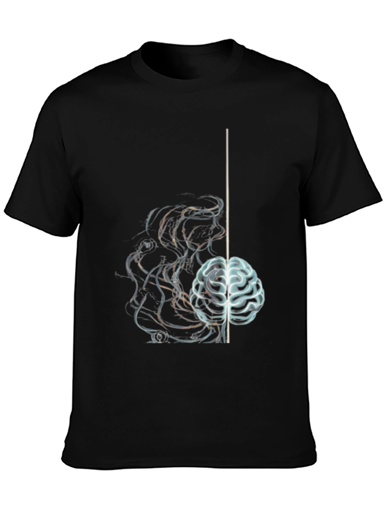 Brain Power Graphic T-Shirt - Black