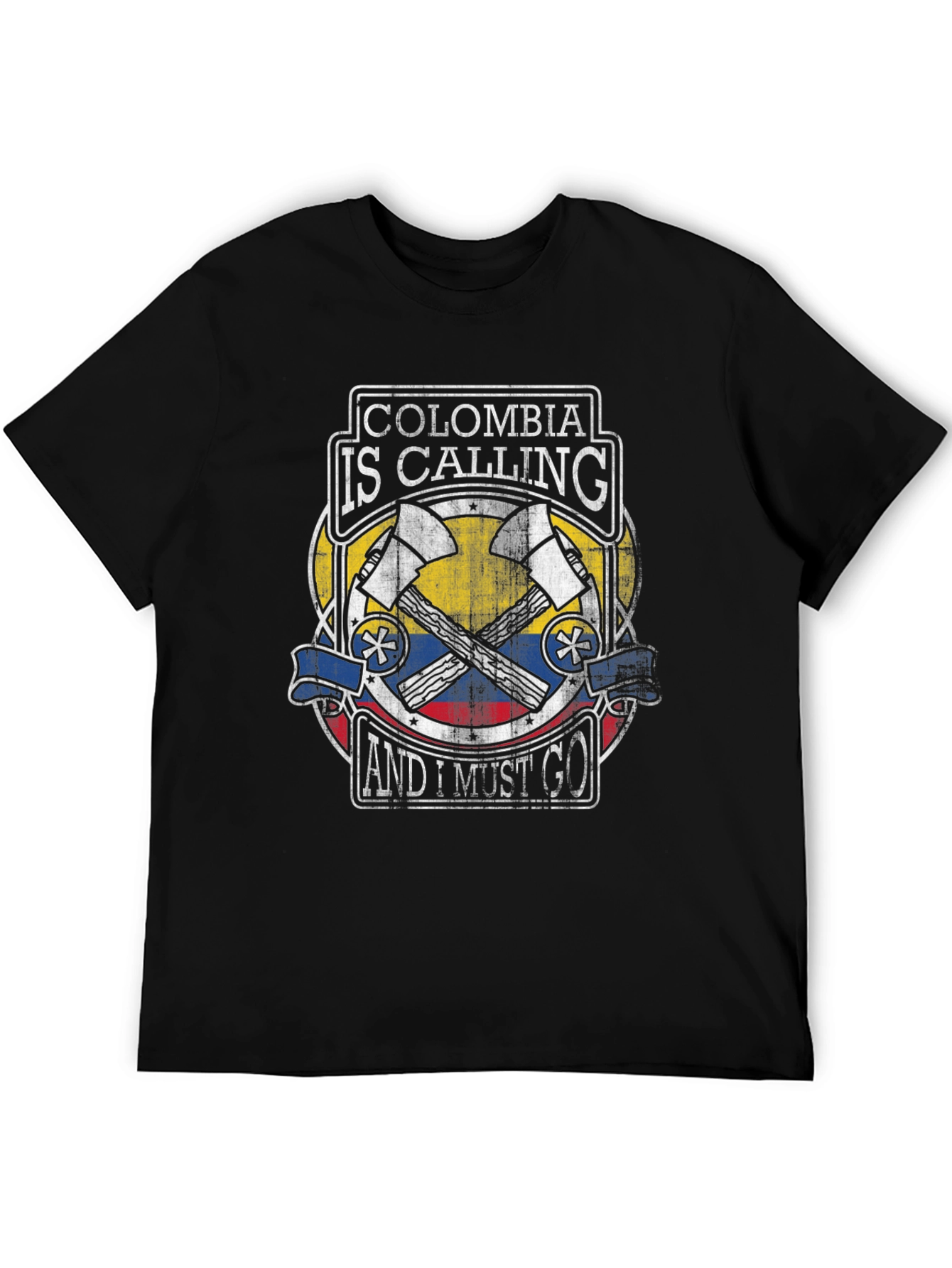 Colombia Calling Graphic Tee - Black T-Shirt