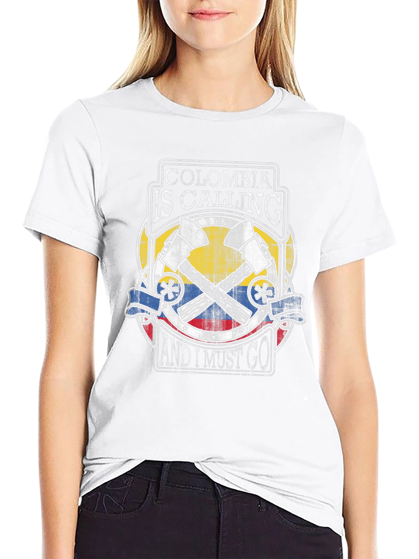 Colombia Calling Graphic Tee - Black T-Shirt