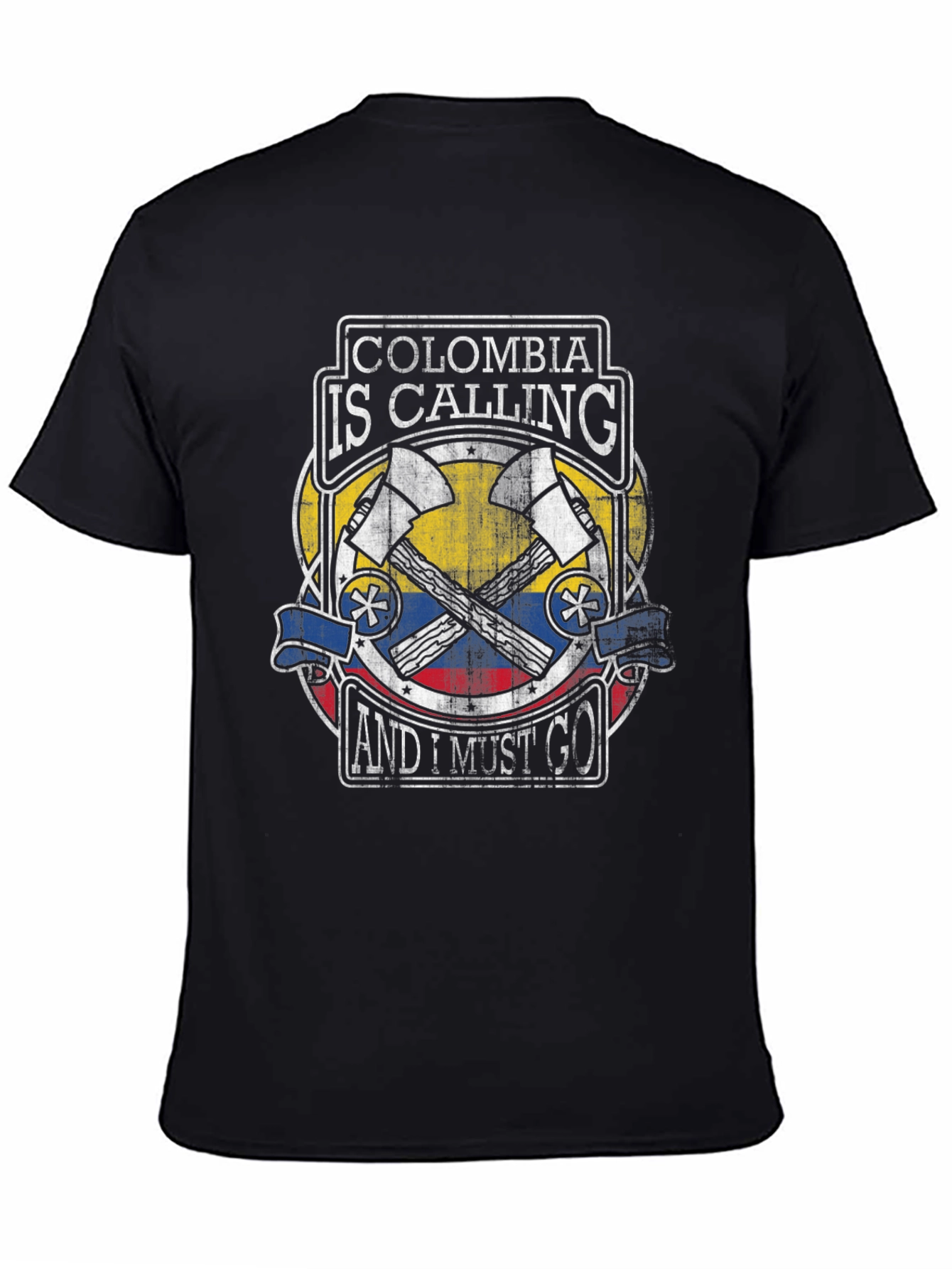 Colombia Calling Graphic Tee - Black T-Shirt
