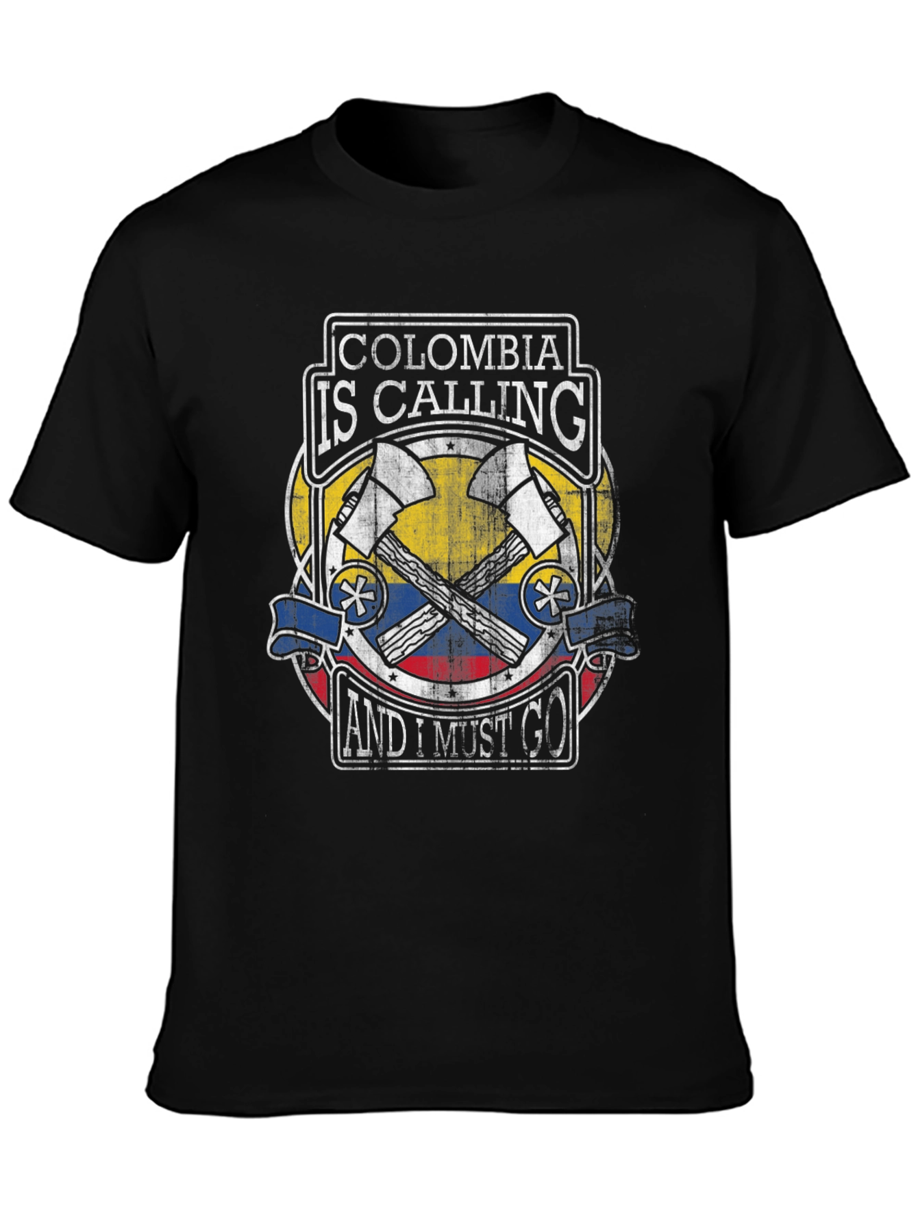 Colombia Calling Graphic Tee - Black T-Shirt