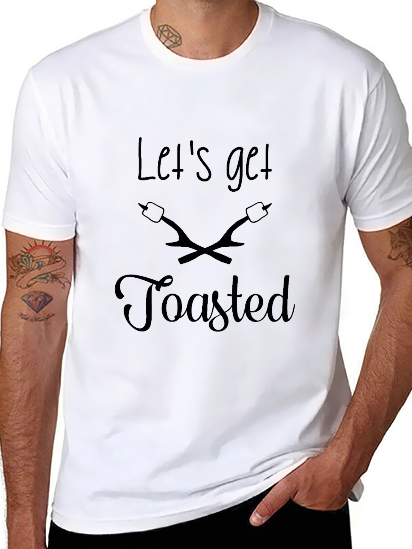 Lets Get Toasted Black T-Shirt
