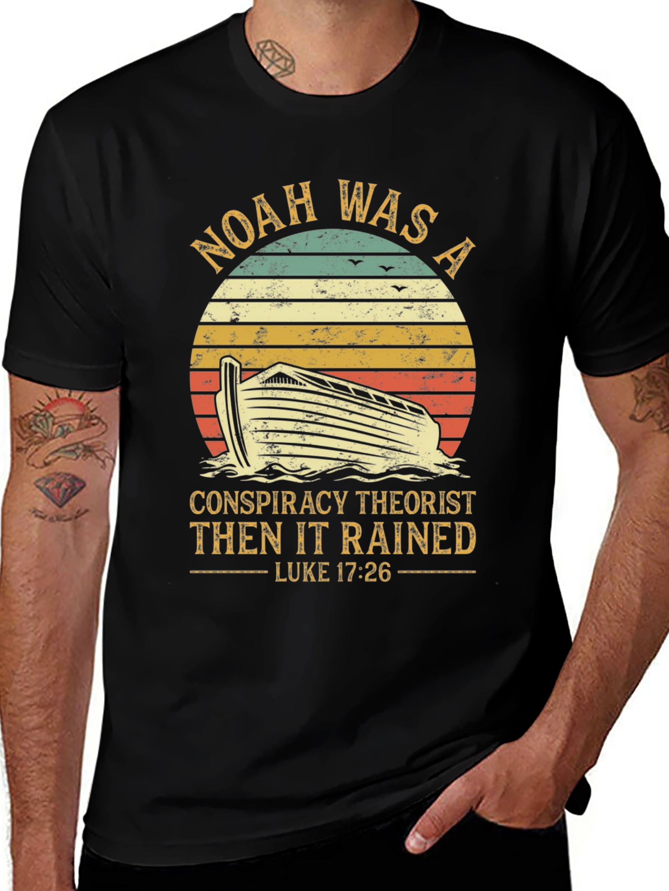 Noah Conspiracy Theorist Graphic T-Shirt