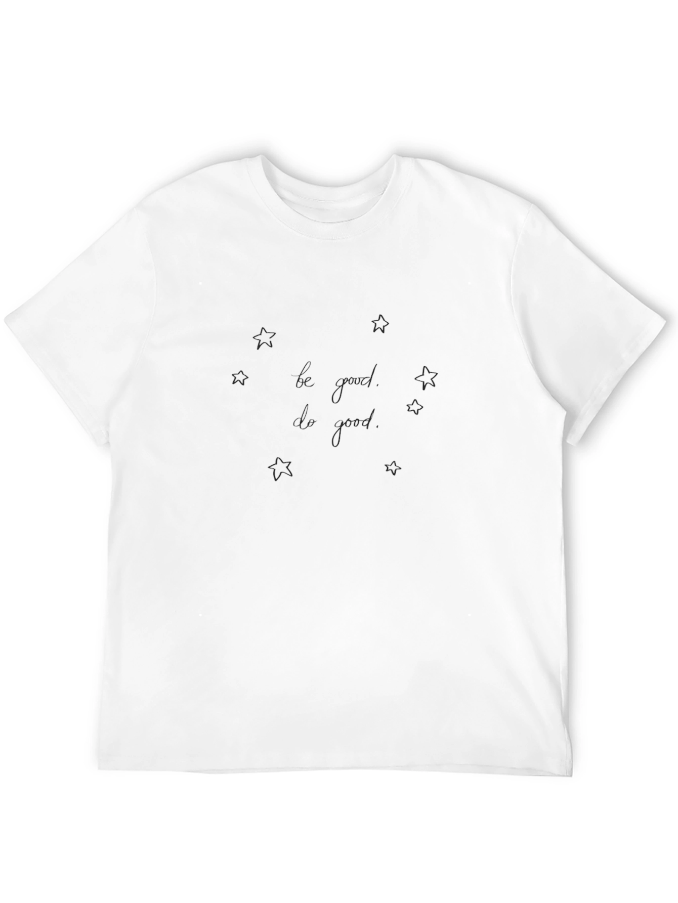 Be Good Do Good Black Crew Neck Tee
