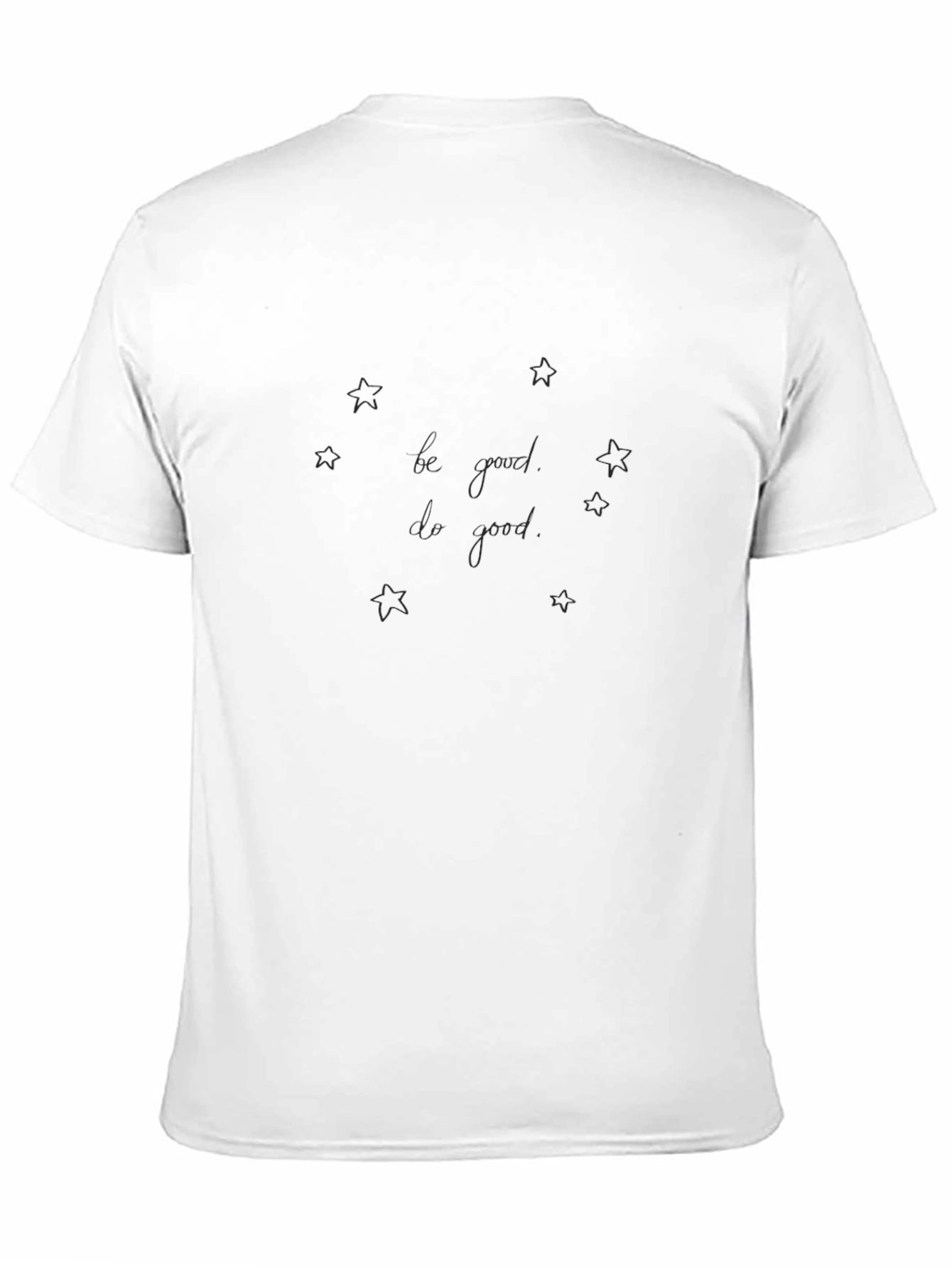Be Good Do Good Black Crew Neck Tee