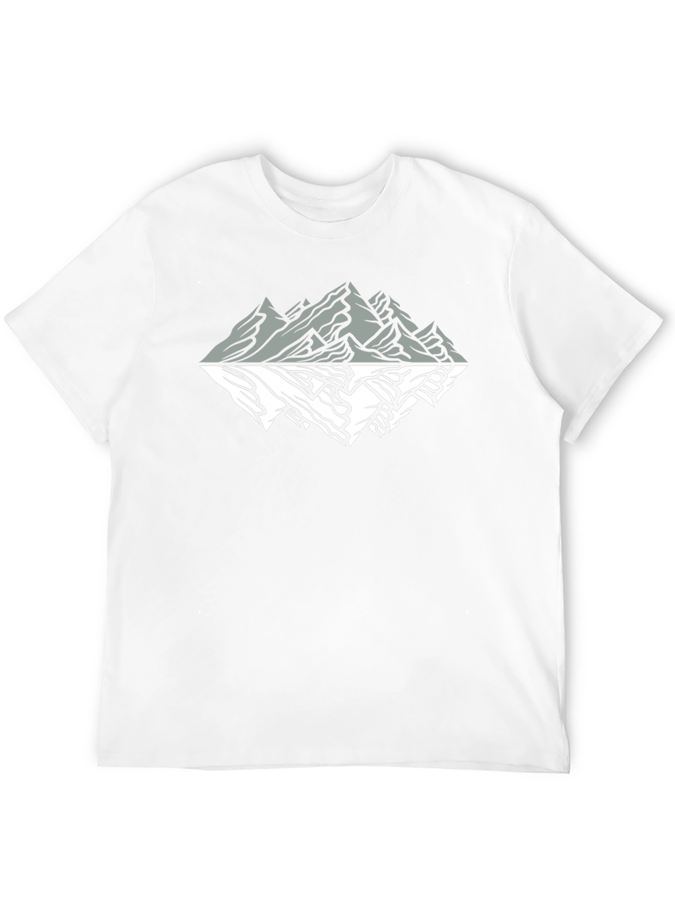 Mountain Reflection Graphic Tee - Black