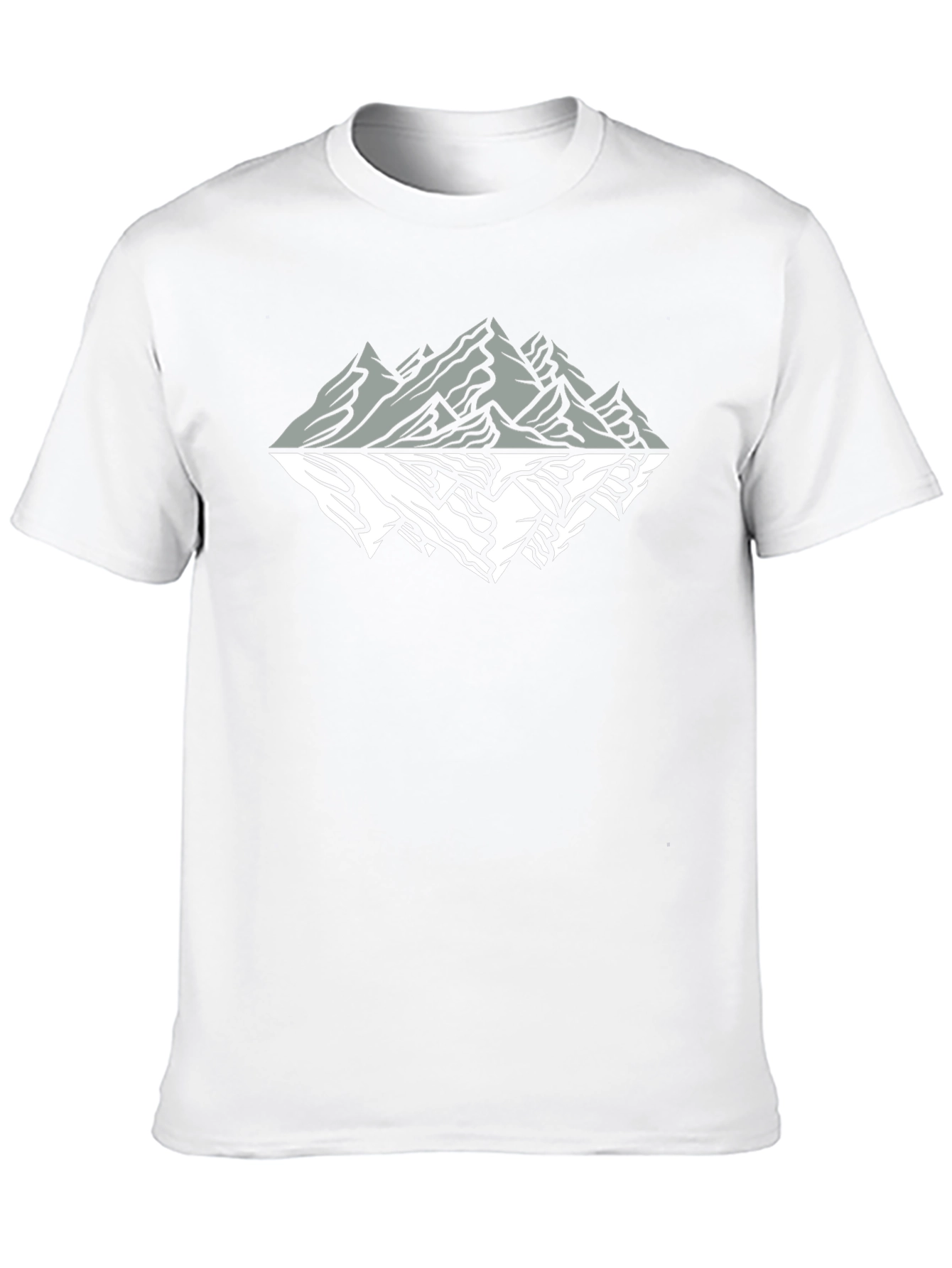 Mountain Reflection Graphic Tee - Black