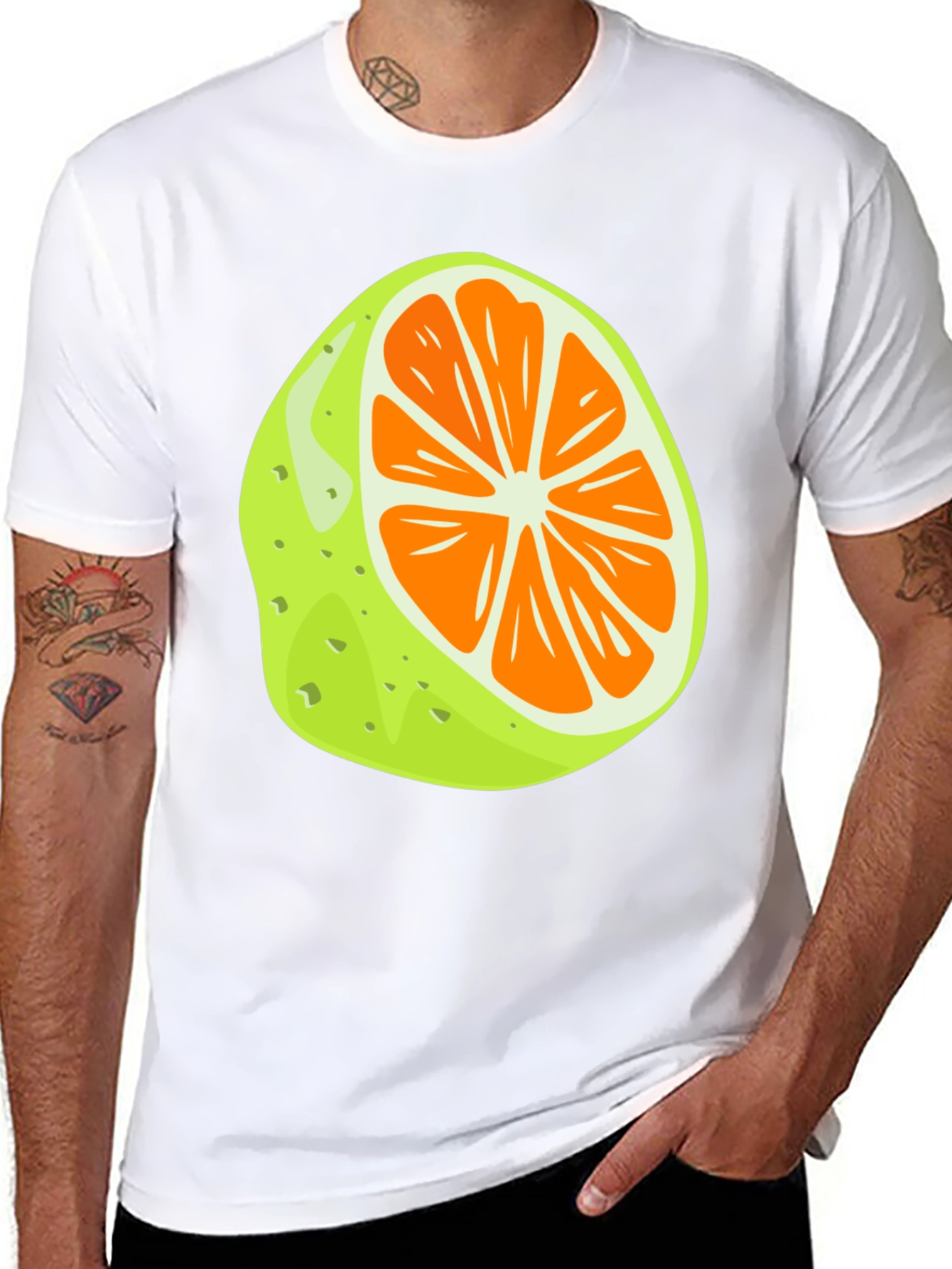 Lime Slice Graphic Tee - Fresh & Fun!