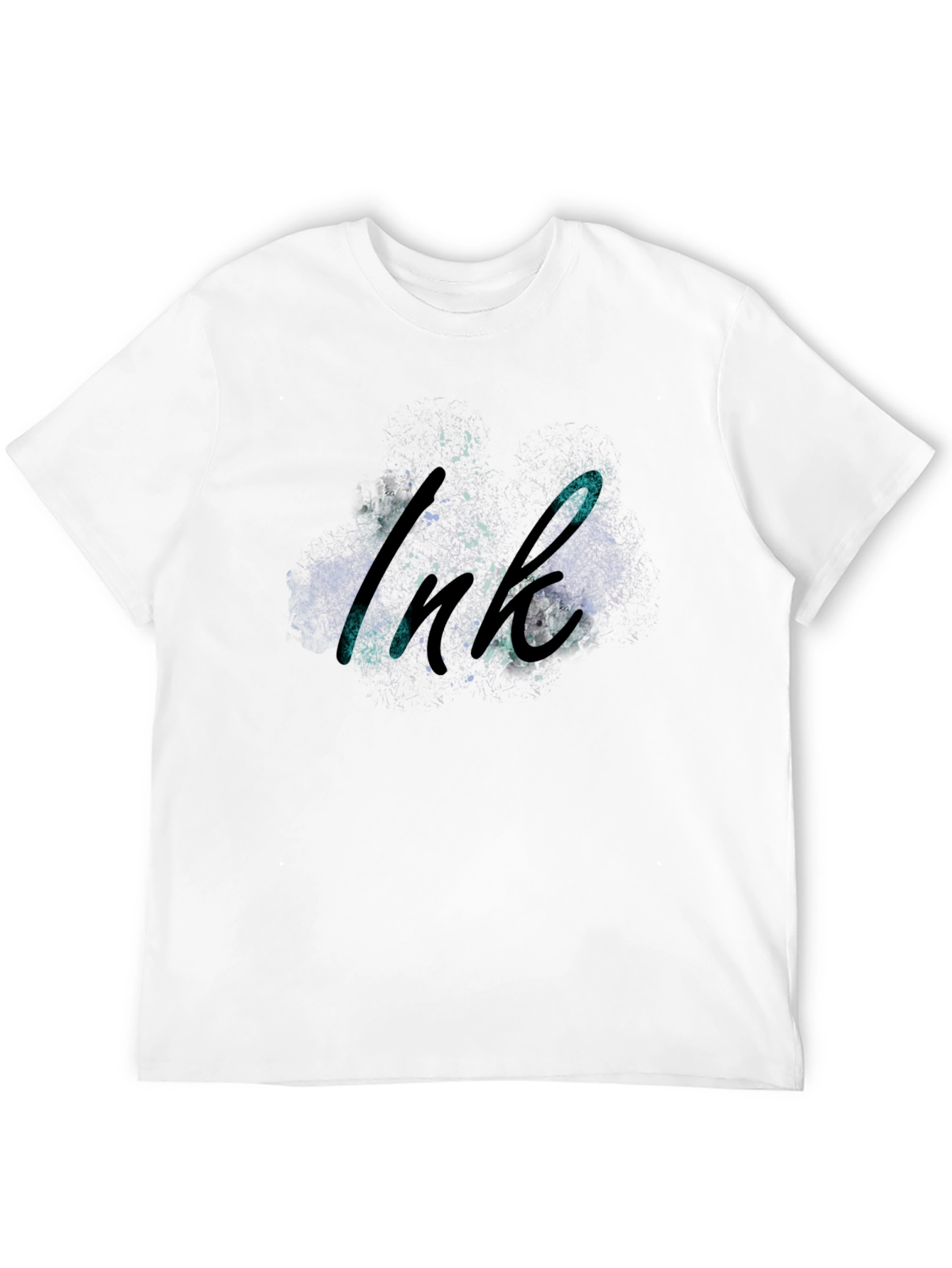 Ink Splatter Graphic Black T-Shirt
