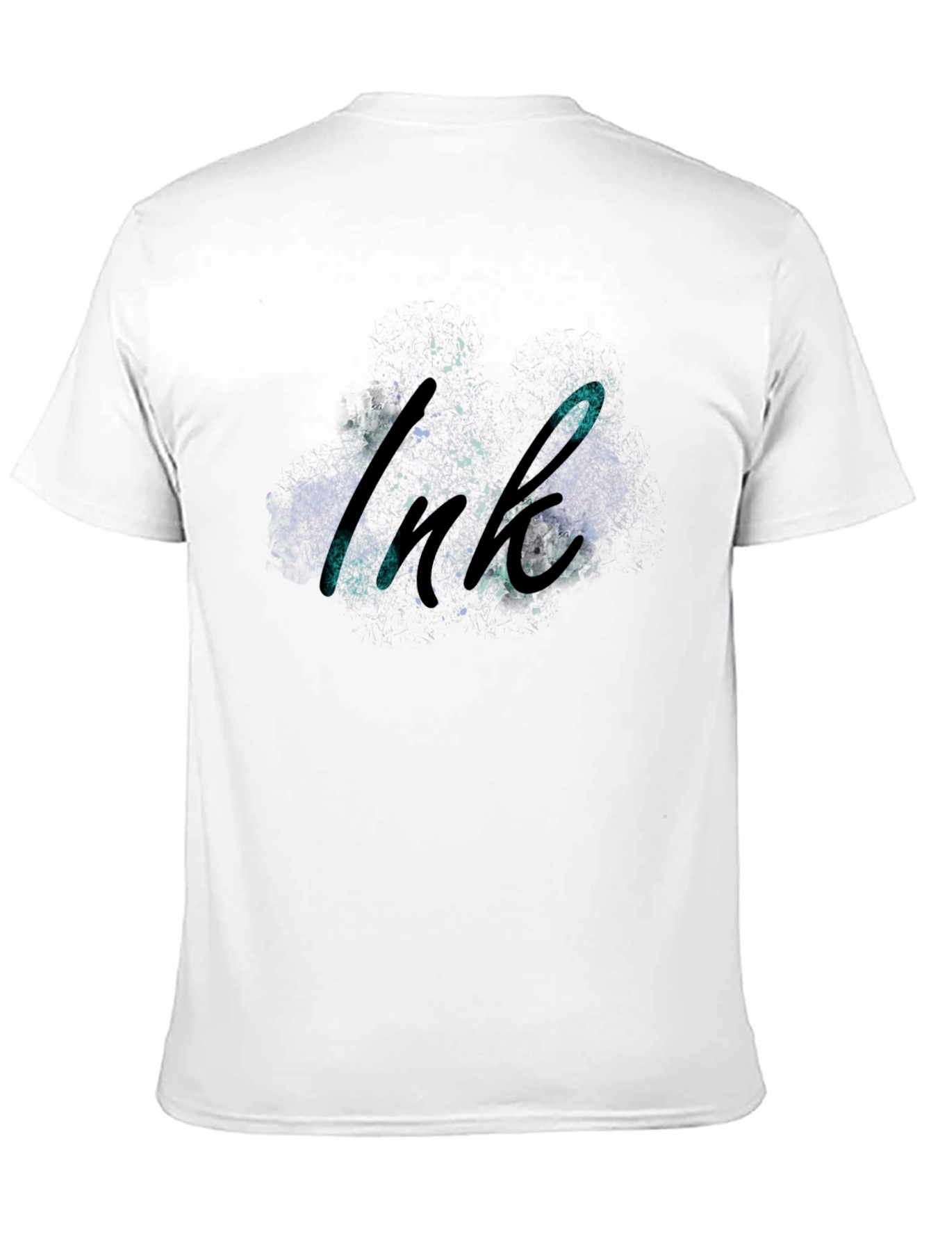 Ink Splatter Graphic Black T-Shirt