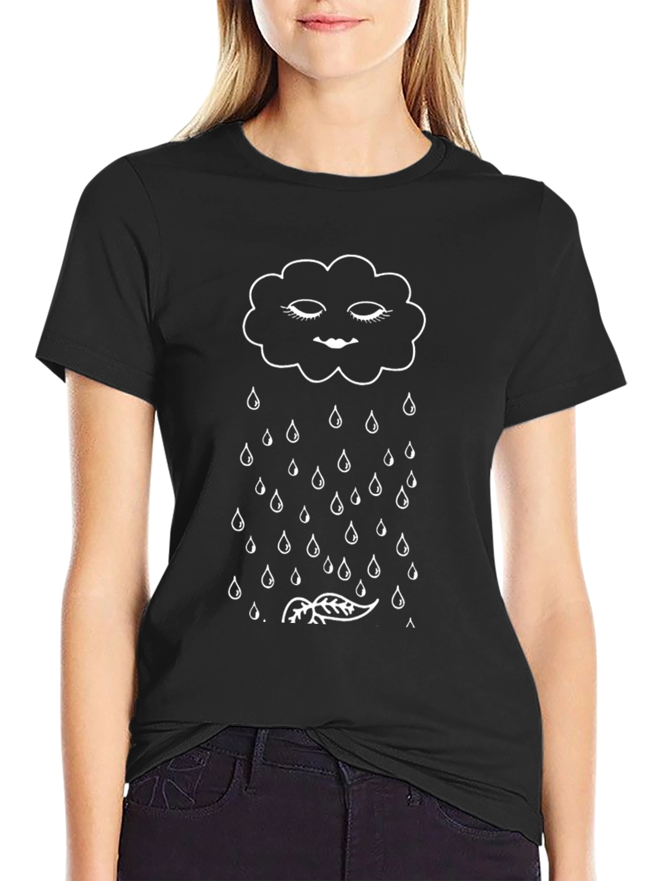 Rain Cloud Graphic T-Shirt - Unisex Cotton Tee