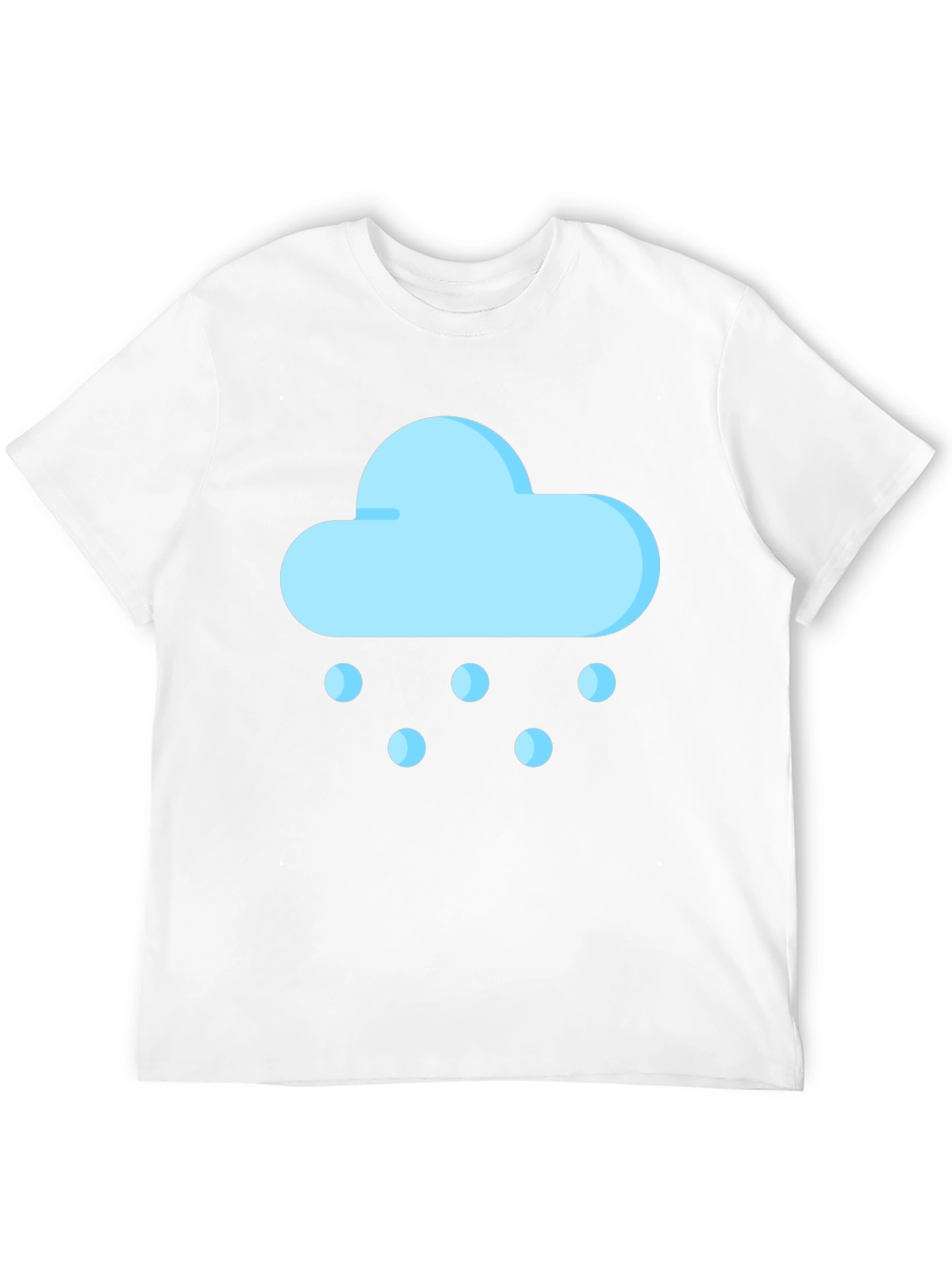 Snow Cloud Graphic Tee - Black Cotton Comfort