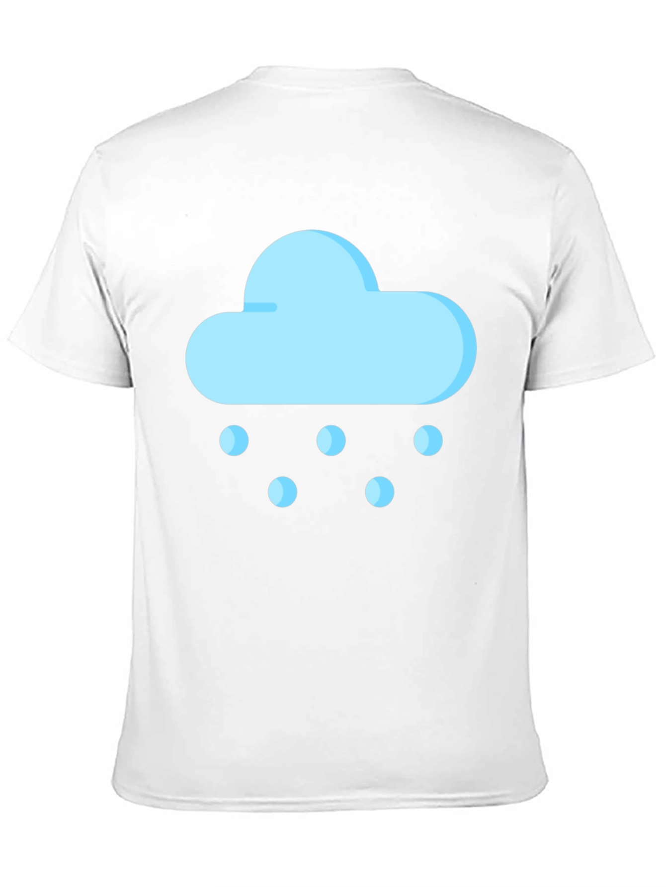 Snow Cloud Graphic Tee - Black Cotton Comfort