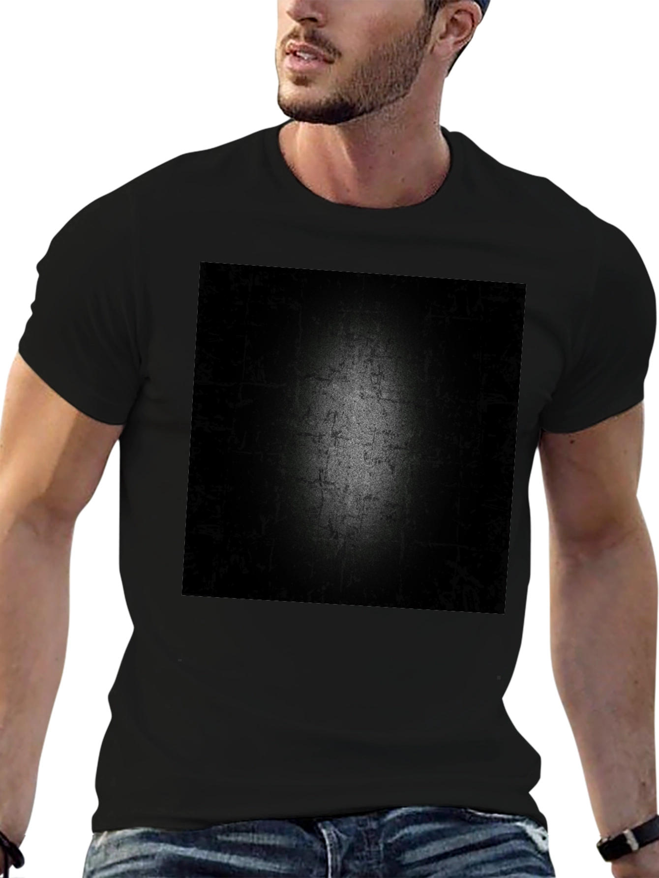 Abstract Dark Texture Graphic Tee - Modern Mens T-Shirt