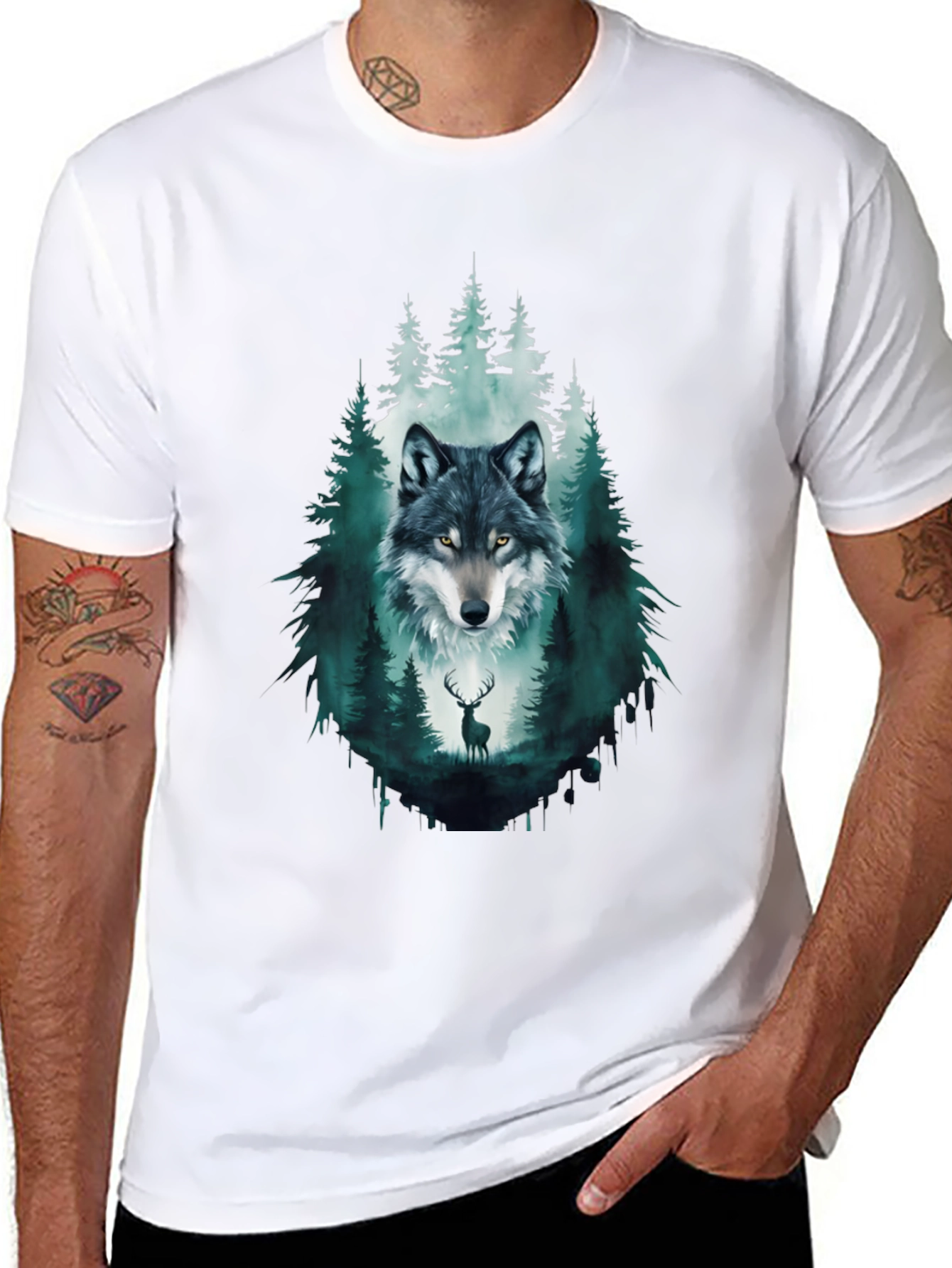 Wolf & Forest Graphic Tee