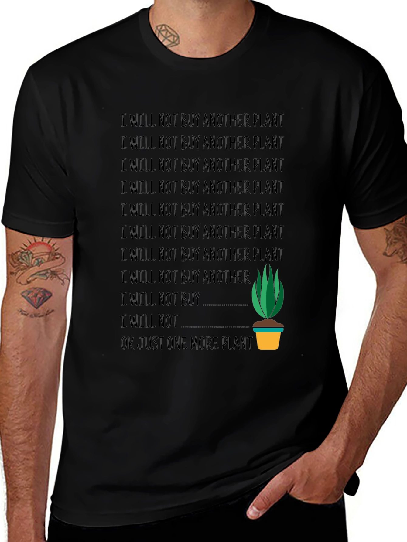 Funny Plant Lover T-Shirt - One More Plant