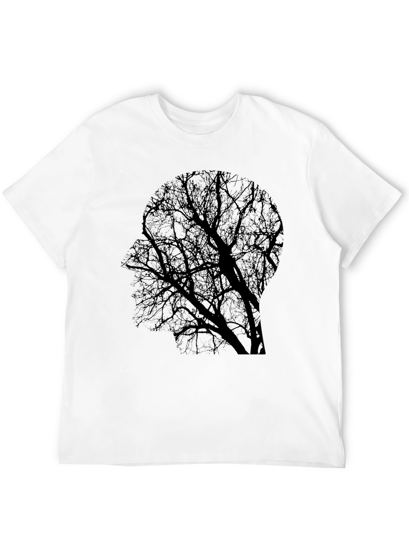 Abstract Tree Mind T-Shirt - Black