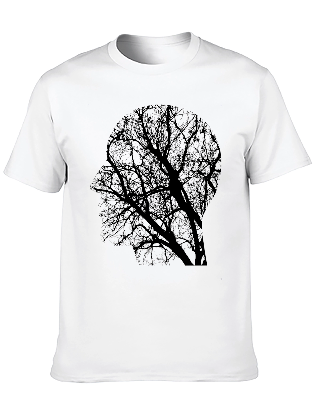 Abstract Tree Mind T-Shirt - Black