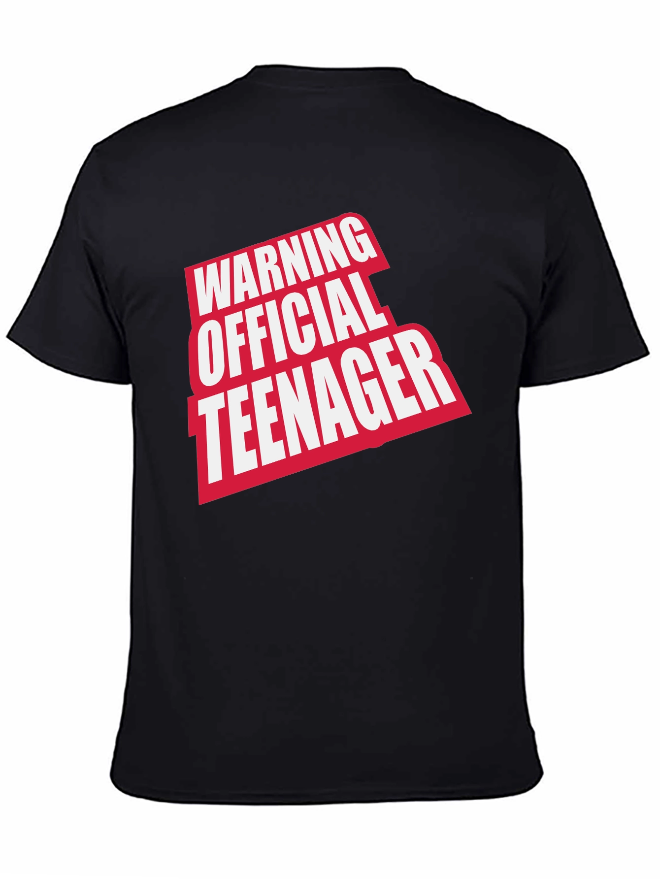 Warning Official Teenager T-Shirt - Funny Novelty Tee
