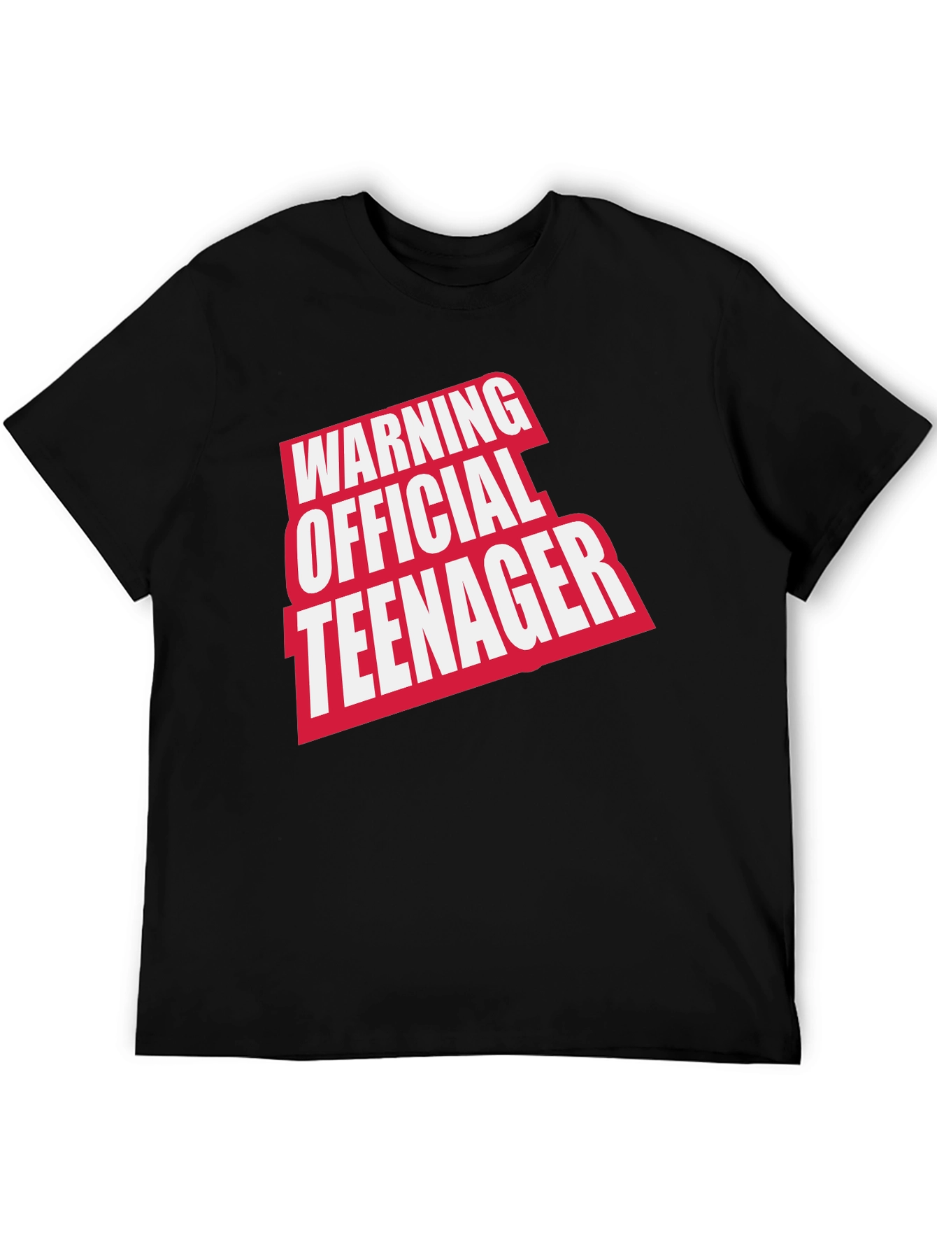 Warning Official Teenager T-Shirt - Funny Novelty Tee