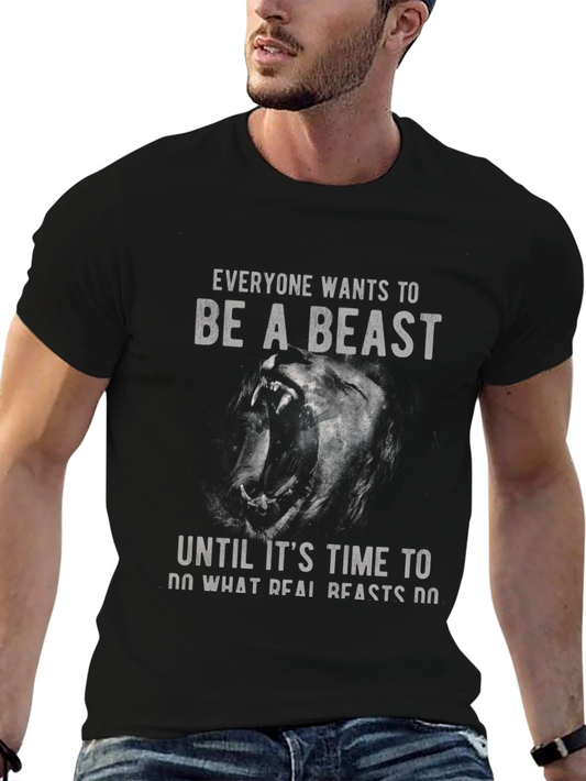 Beast Mode Graphic T-Shirt - Mens Black Tee