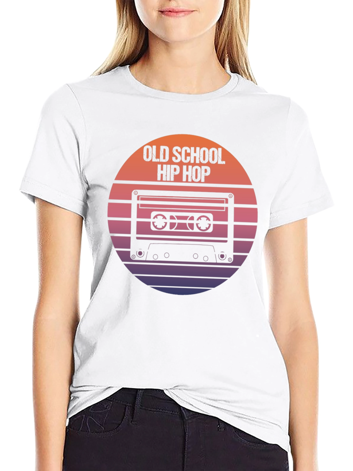 Old School Hip Hop Cassette Tape Graphic T-Shirt