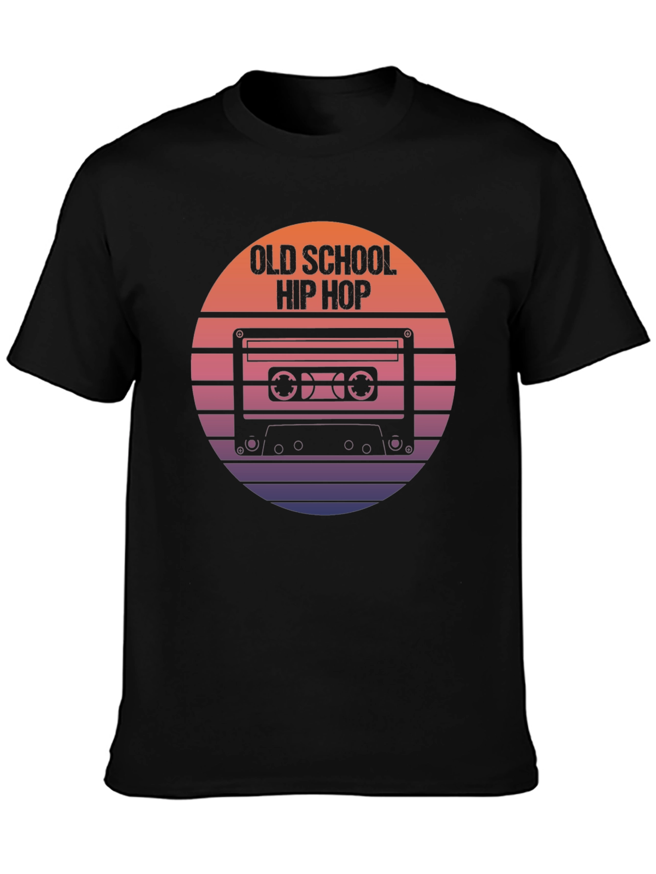 Old School Hip Hop Cassette Tape Graphic T-Shirt