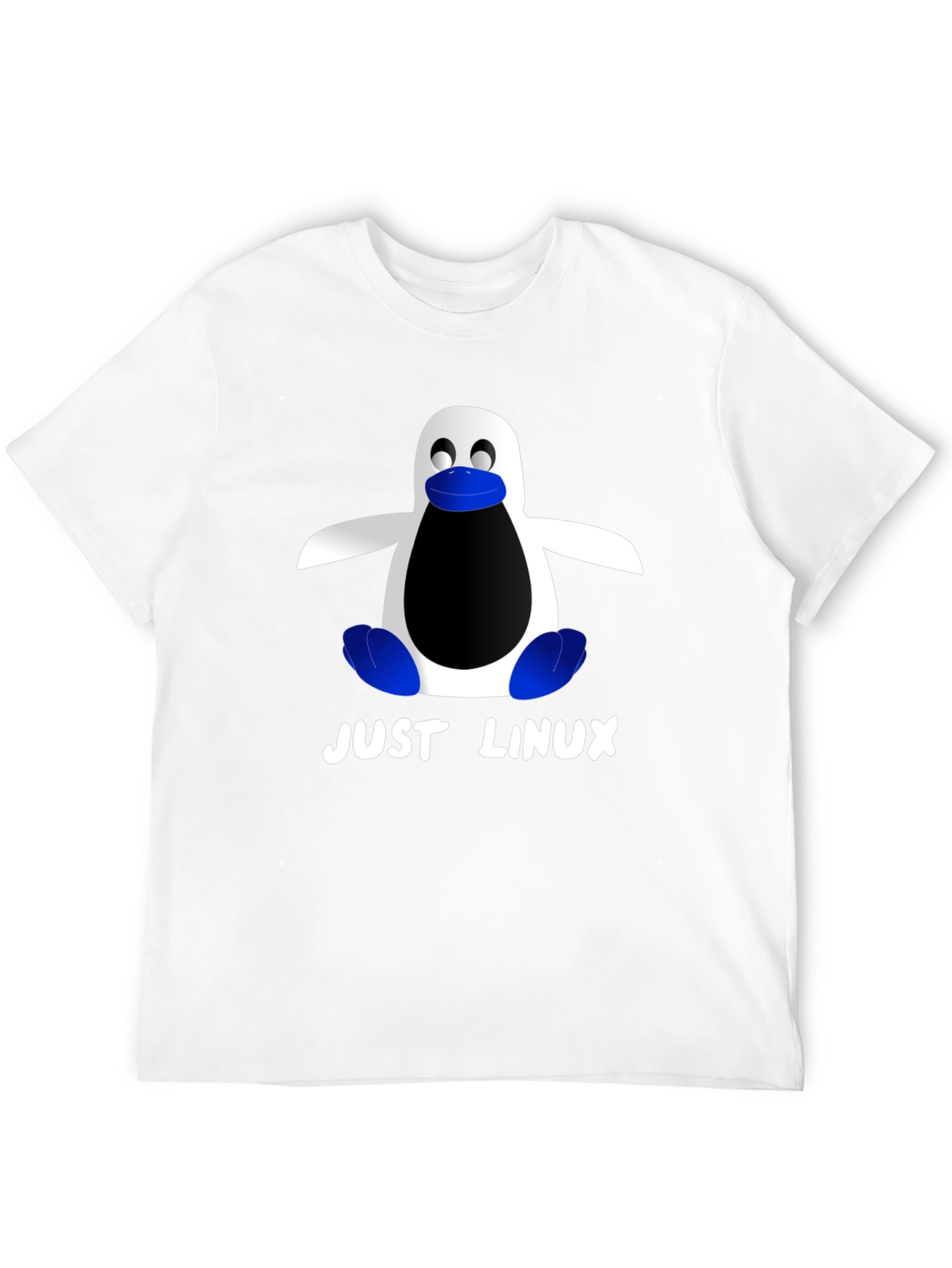 Just Linux Penguin Graphic T-Shirt - Black