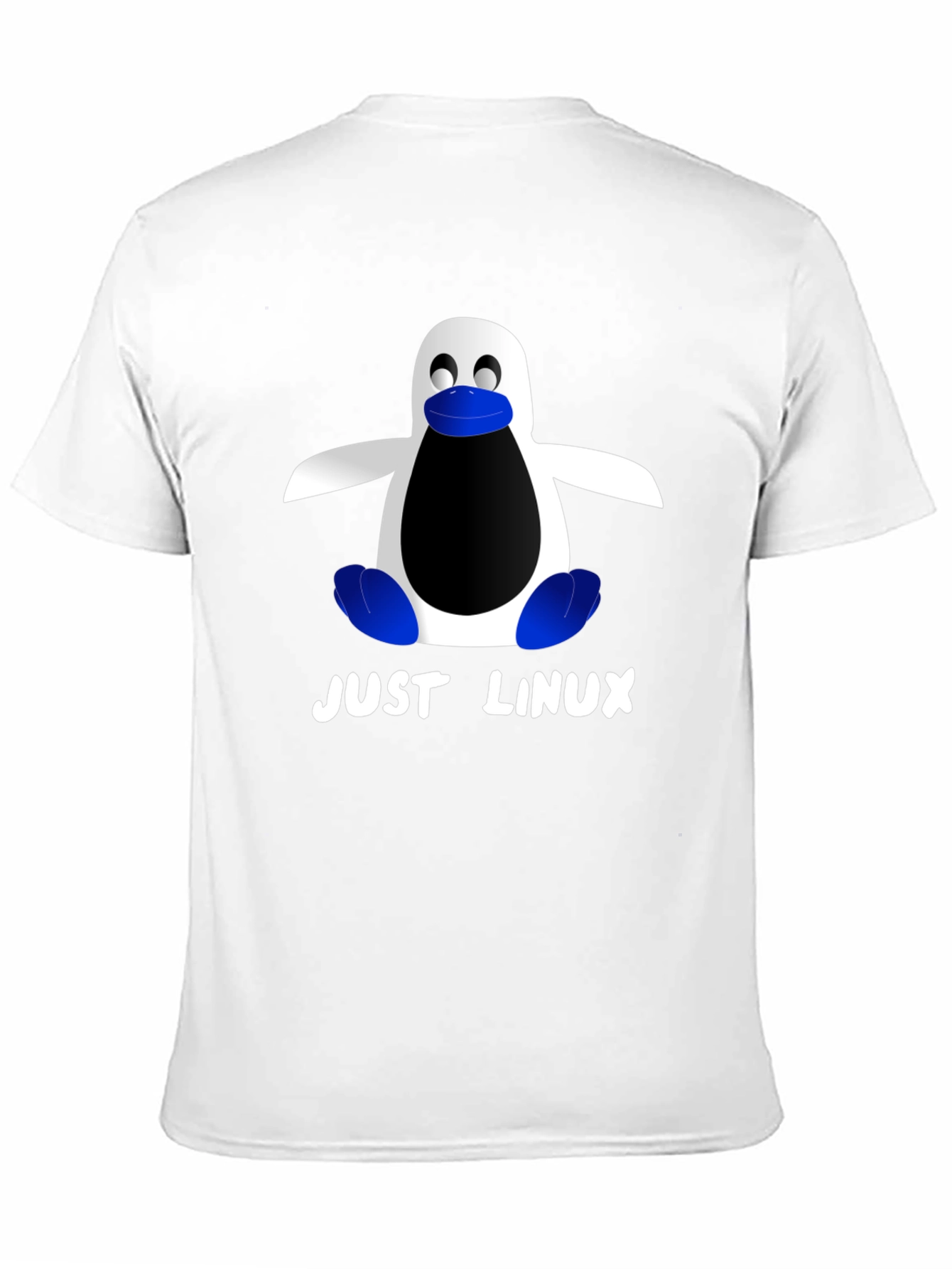 Just Linux Penguin Graphic T-Shirt - Black