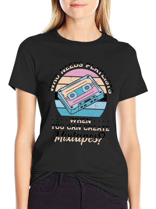 Retro Mixtape T-Shirt - Vintage Cassette Design
